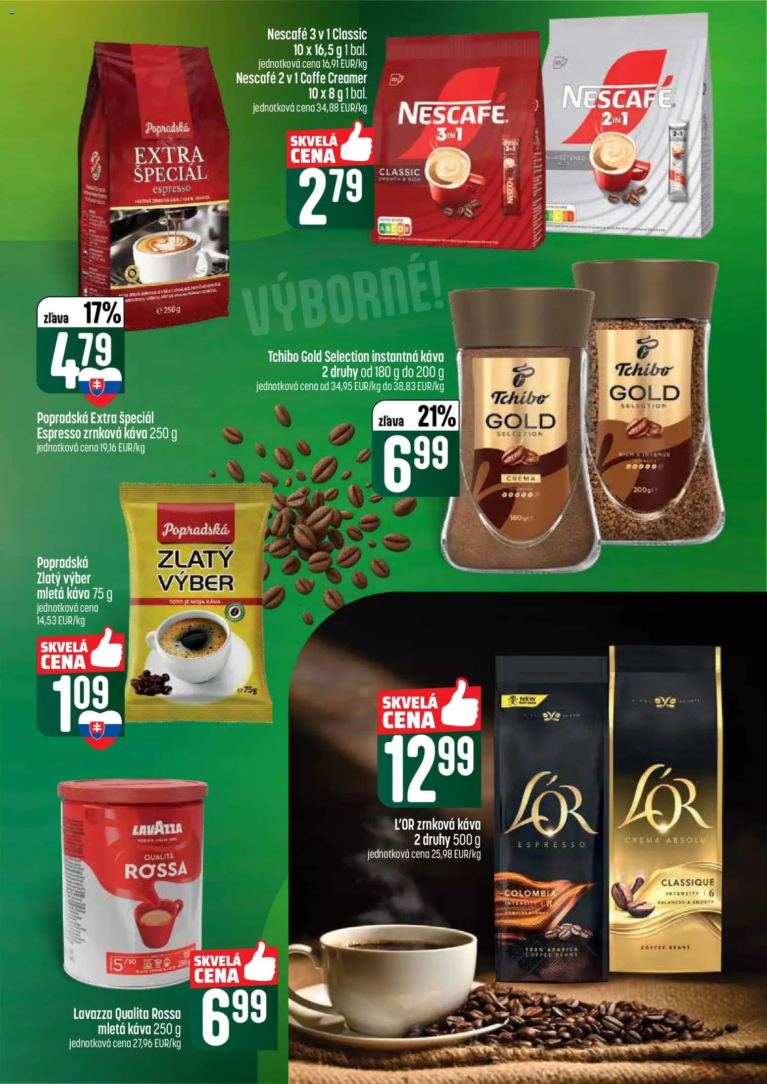 Nové COOP Jednota akcie – leták je platný od 16.04.2026 | Strana: 39 | Produkty: Káva, Lavazza, Zrnková káva