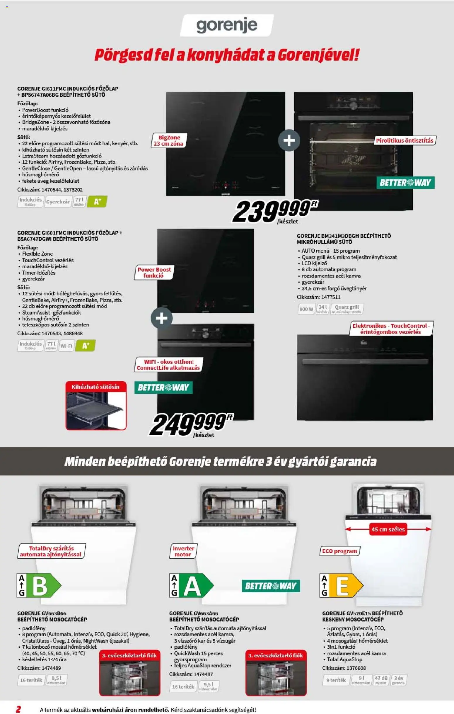 Media Markt akciós ujság - amely érvényes a következő dátumtól: 05.11.2025 | Oldal: 2 | Termékek: Főzőlap, Mosogatógép, Grill, Indukciós főzőlap