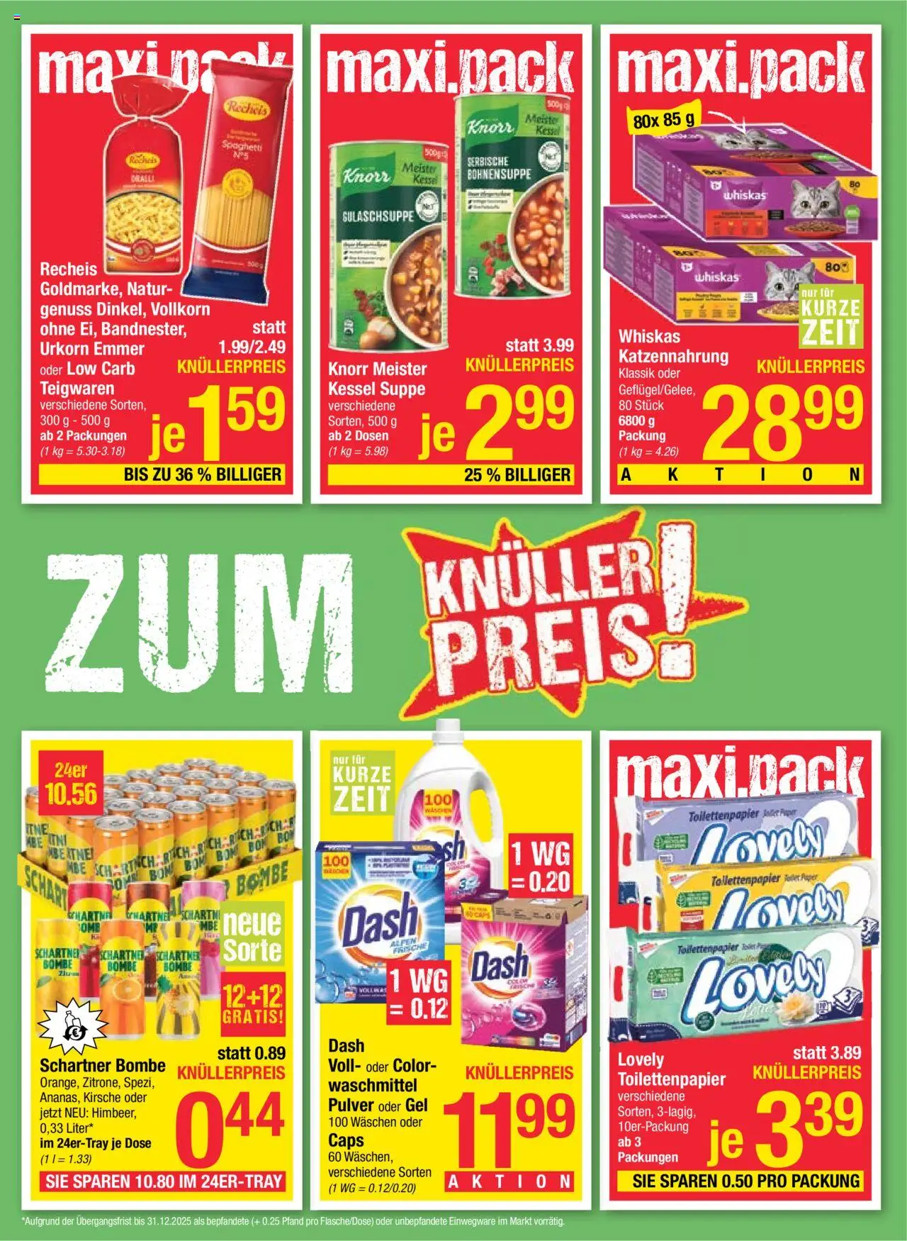 Maximarkt Flugblatt gültig ab 18.08.2025 | Seite: 3 | Produkte: Hajdina liszt, Waschmittel