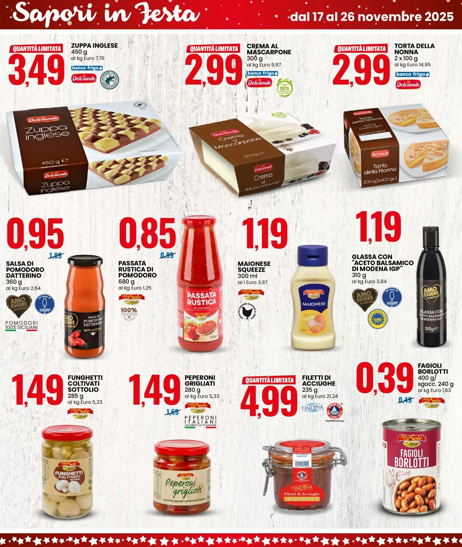 Volantino Eurospin del 17.11.2025 | Pagina: 4 | Prodotti: Salsa, Pomodori, Mascarpone, Terra
