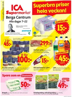 ICA Supermarket - Linköping - Förhandsvisning av reklamblad från butik ICA Supermarket aktuell från 27.10.2025