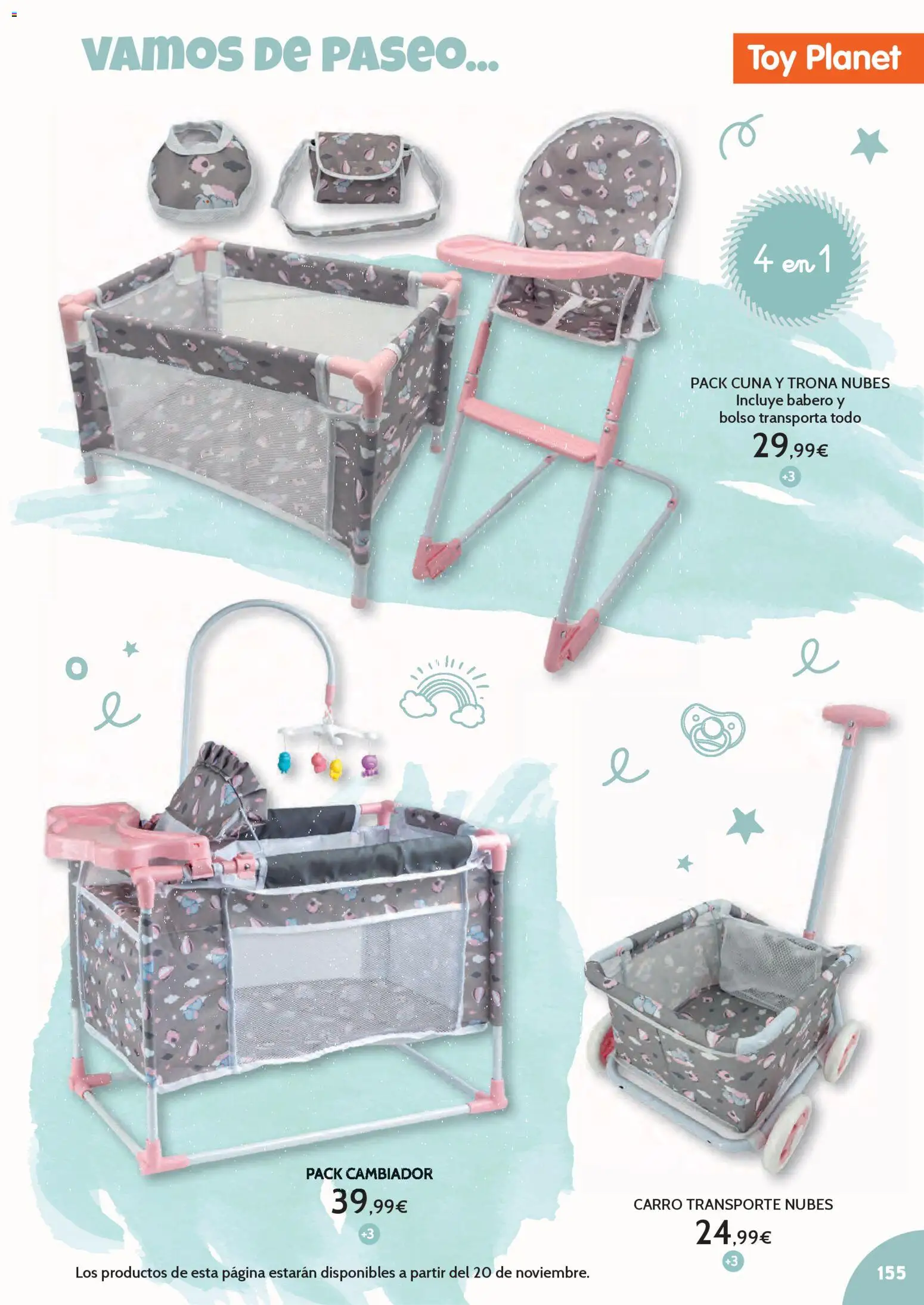Toy Planet - Catálogo Juguetes Navidad │ válido desde el 03.11.2025 | Página: 155 | Productos: Bolso, Cuna
