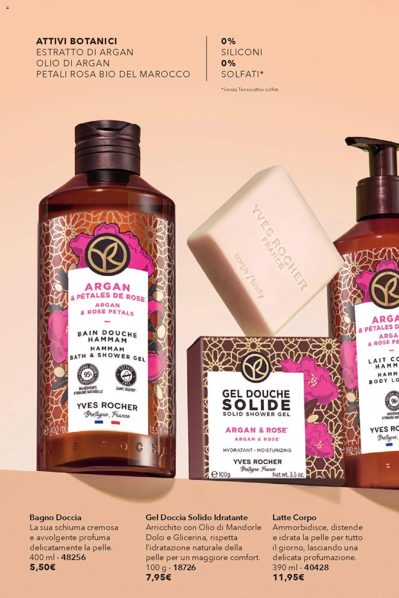 Volantino Yves Rocher del 17.10.2025 | Pagina: 54 | Prodotti: Latte, Olio, Mandorle, Bagno