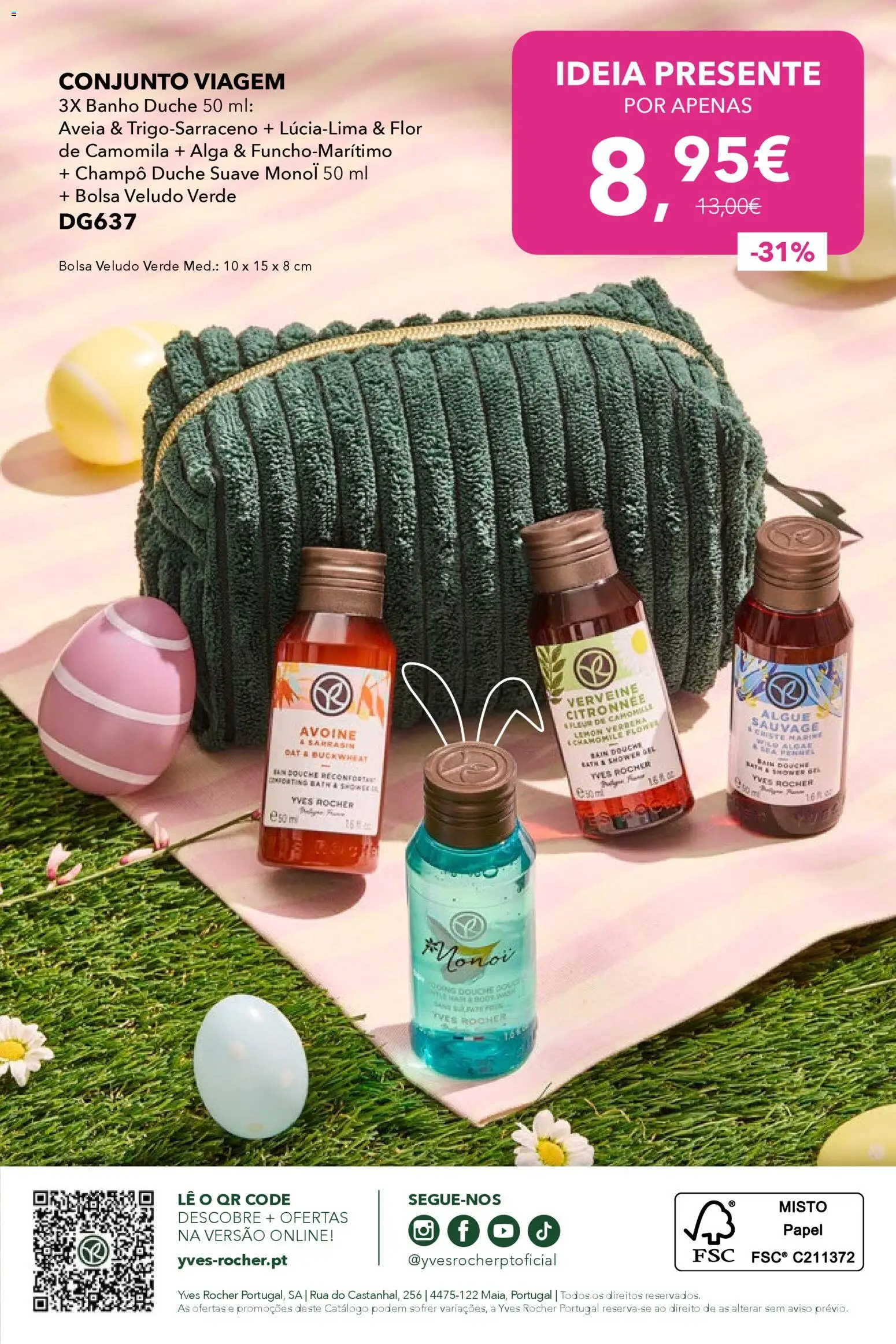 Yves Rocher - Pascoa feliz  │ válido de 20.03.2026 | Página: 12 | Produtos: Aveia, Bolsa, Banho