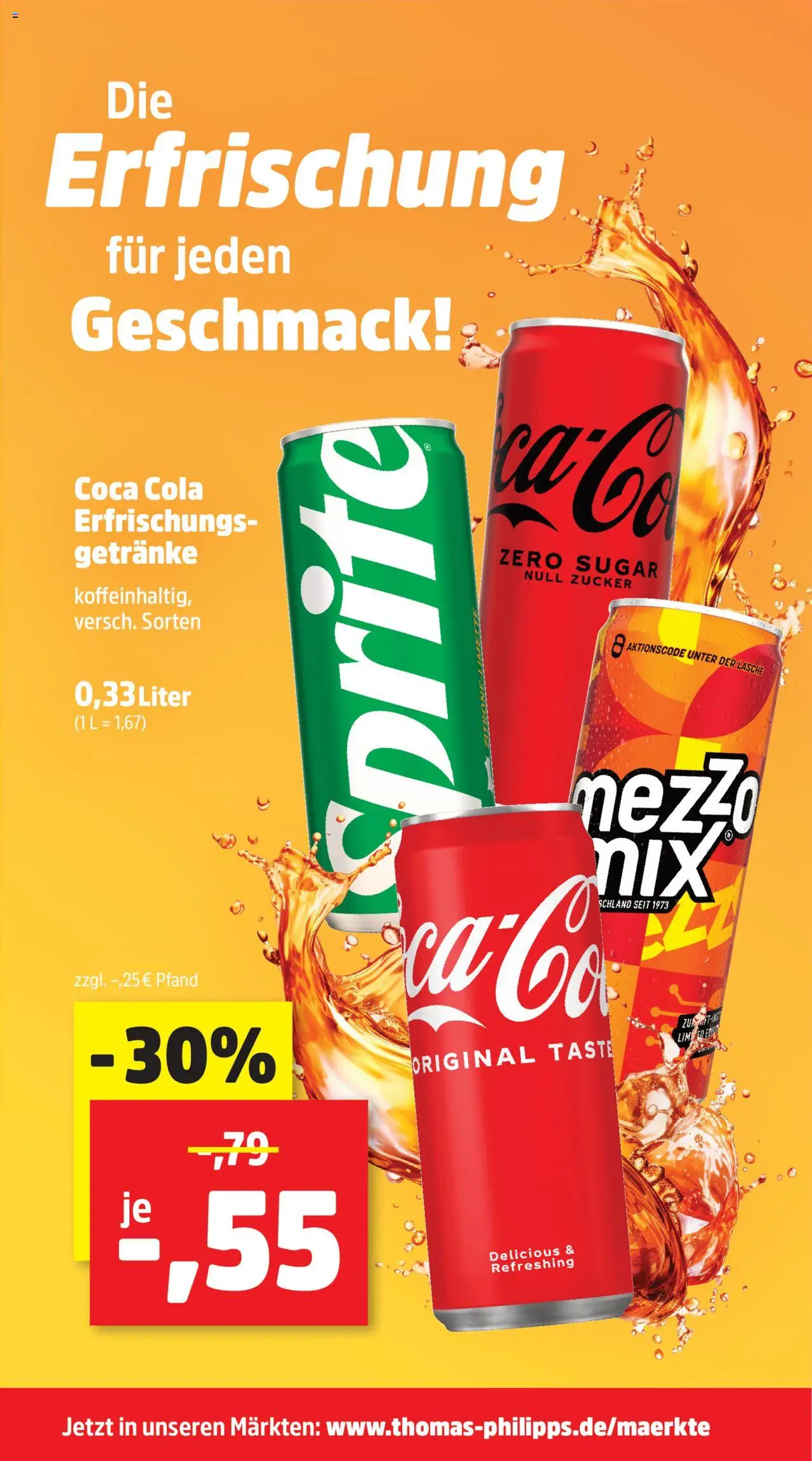 Thomas Philipps Prospekt - gültig ab dem 18.08.2025 | Seite: 9 | Produkte: Coca cola, Cola, Zucker