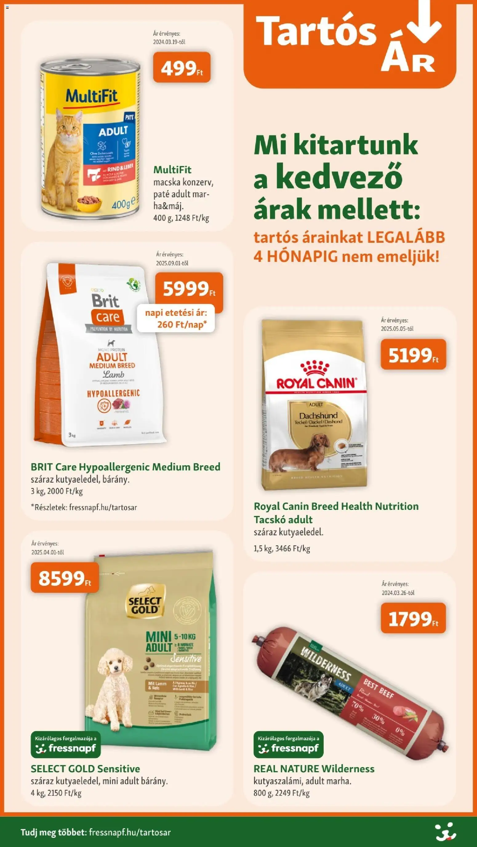 Fressnapf akciós ujság - amely érvényes a következő dátumtól: 08.01.2026 | Oldal: 3 | Termékek: Protein