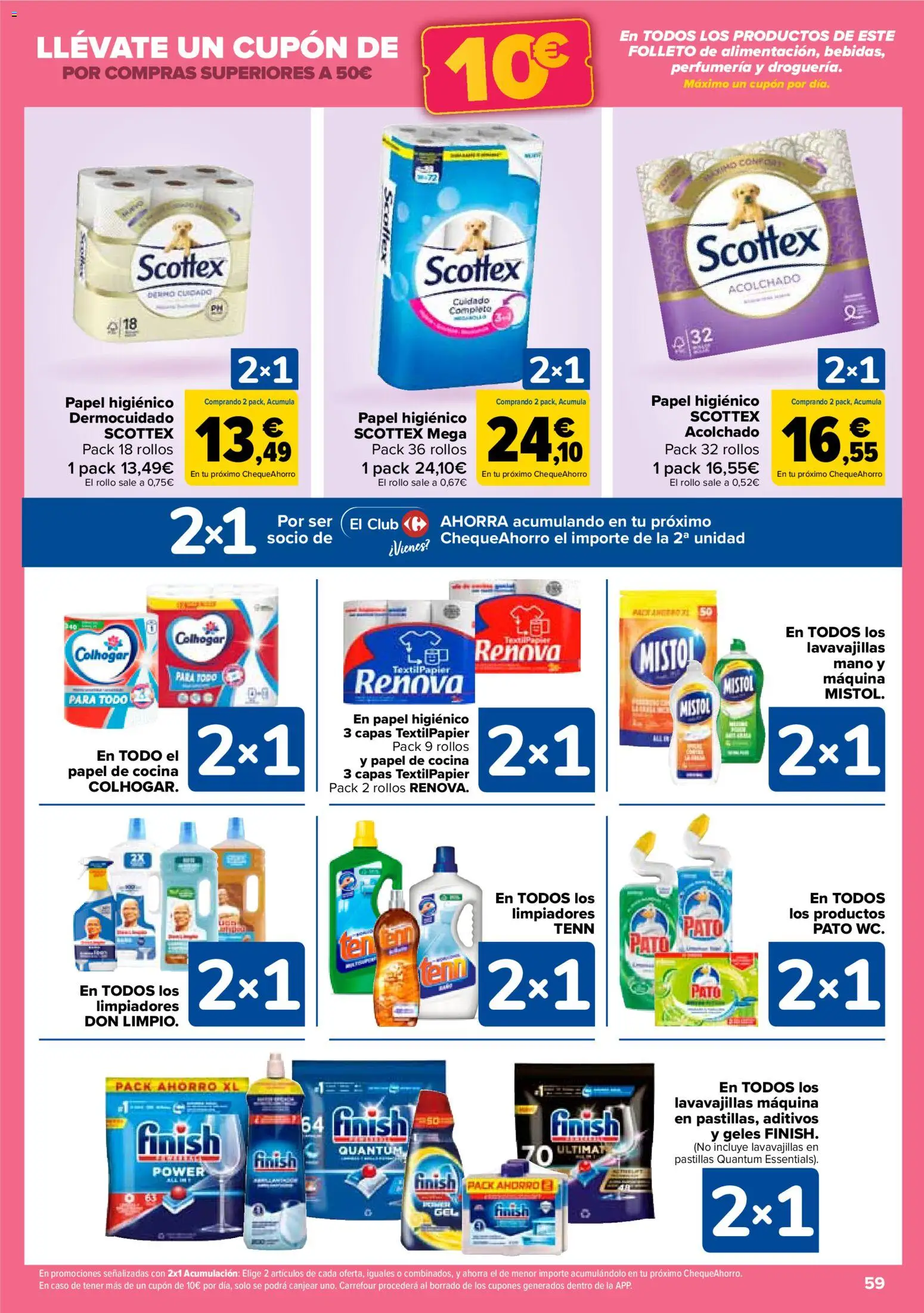 Carrefour folleto │ válido desde el 14.11.2025 | Página: 61 | Productos: Papel higienico, Cocina, Lavavajillas