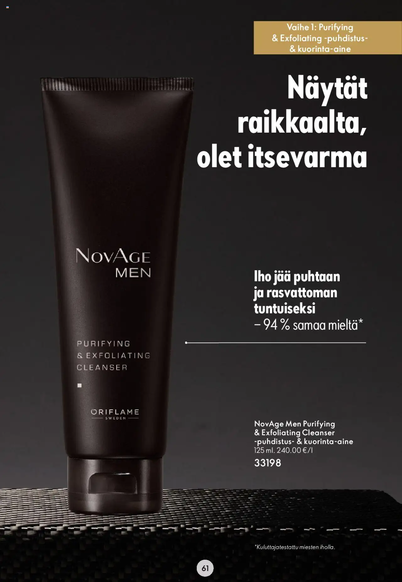 Oriflame Novage+ – voimassa 25.01.2024 alkaen | Sivu: 61