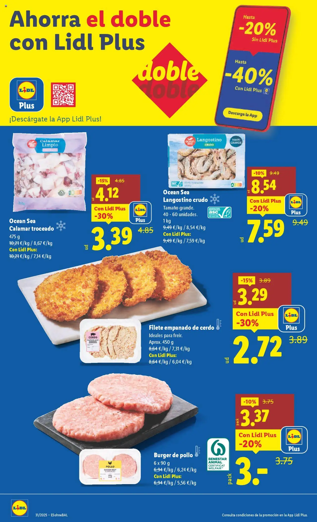 Lidl catálogo MAD │ válido desde el 28.07.2025 | Página: 4 | Productos: Cerdo, Filete, Langostino