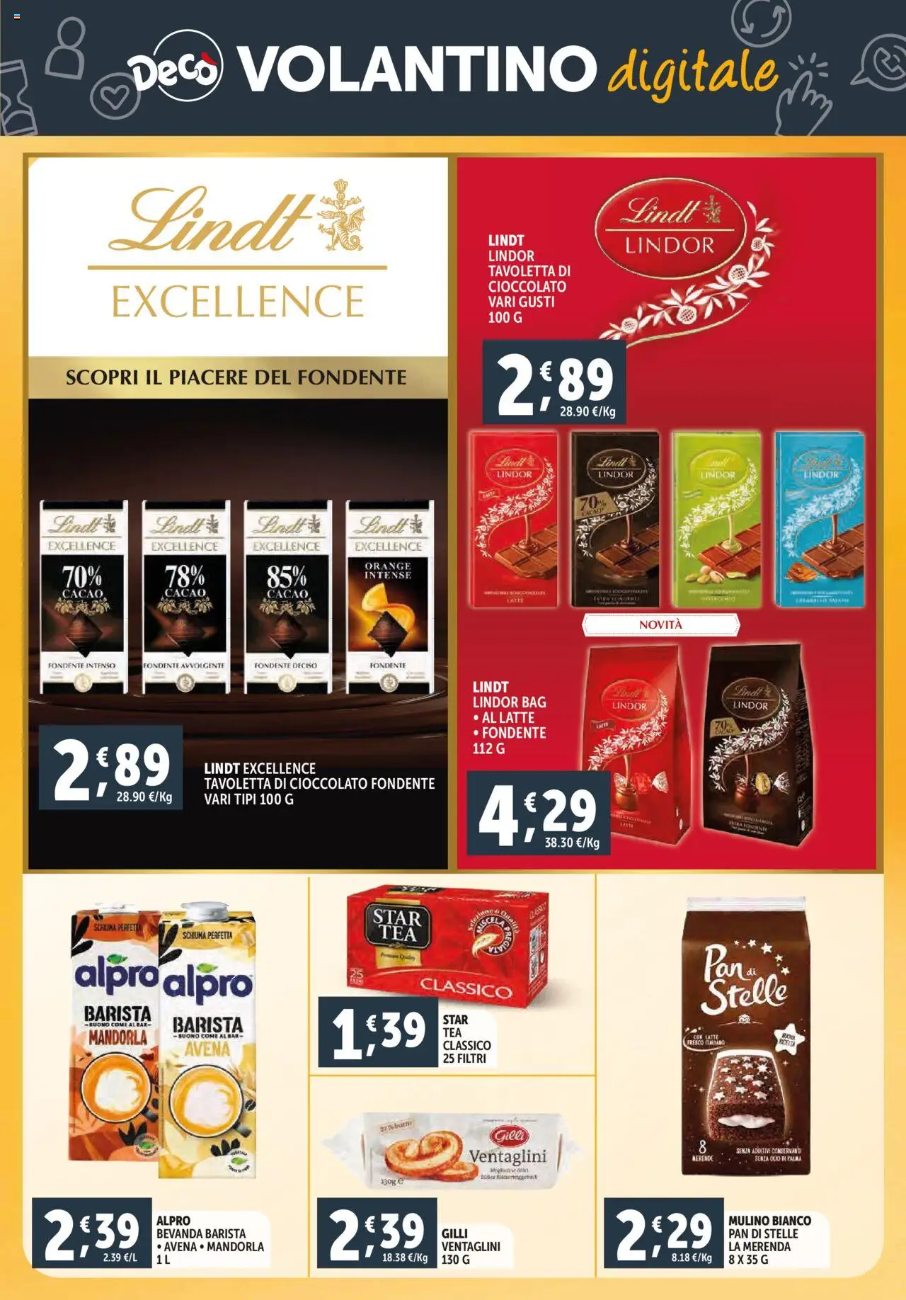 Volantino Decò del 16.10.2025 | Pagina: 25 | Prodotti: Cioccolato, Latte, Olio, Cacao