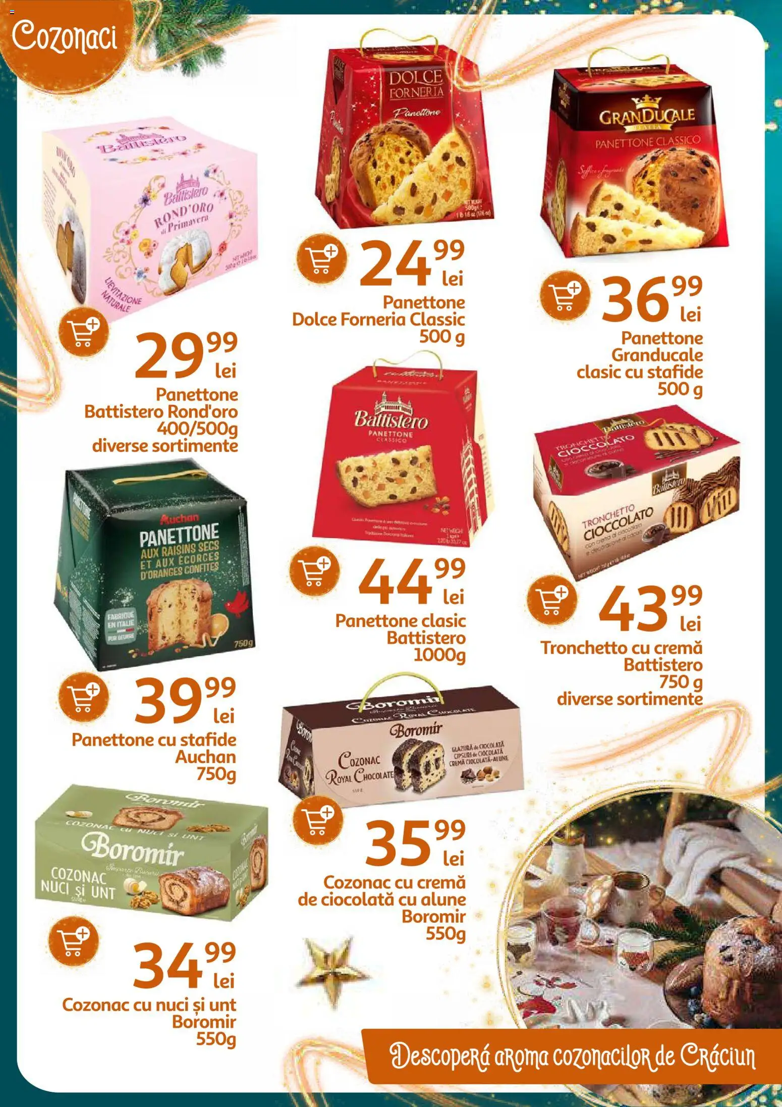 Noul catalog Auchan – valabil de la 26.11.2025 | Pagină: 28 | Produse: Önlük, Alune, Cremă, Stafide