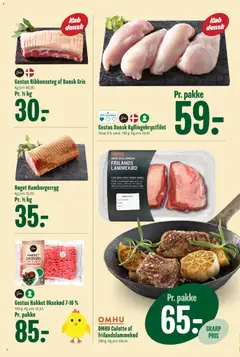 Min Købmand - Tilbudsavis uge 14 gyldig fra 27.03.2026 | Side: 4 | Produkter: Oksekød, Lammekød, Hamburgerryg
