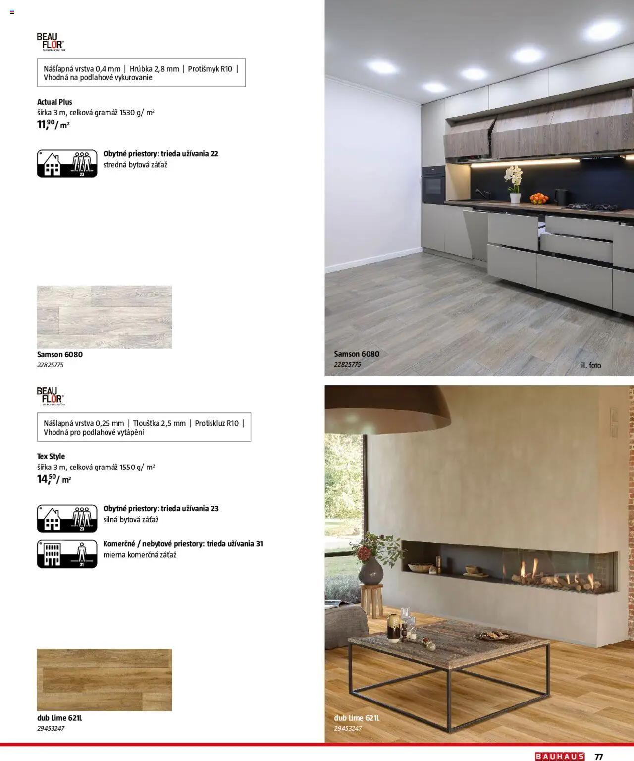 Bauhaus katalóg Podlahové krytiny │ platný od 04.08.2025 | Strana: 77