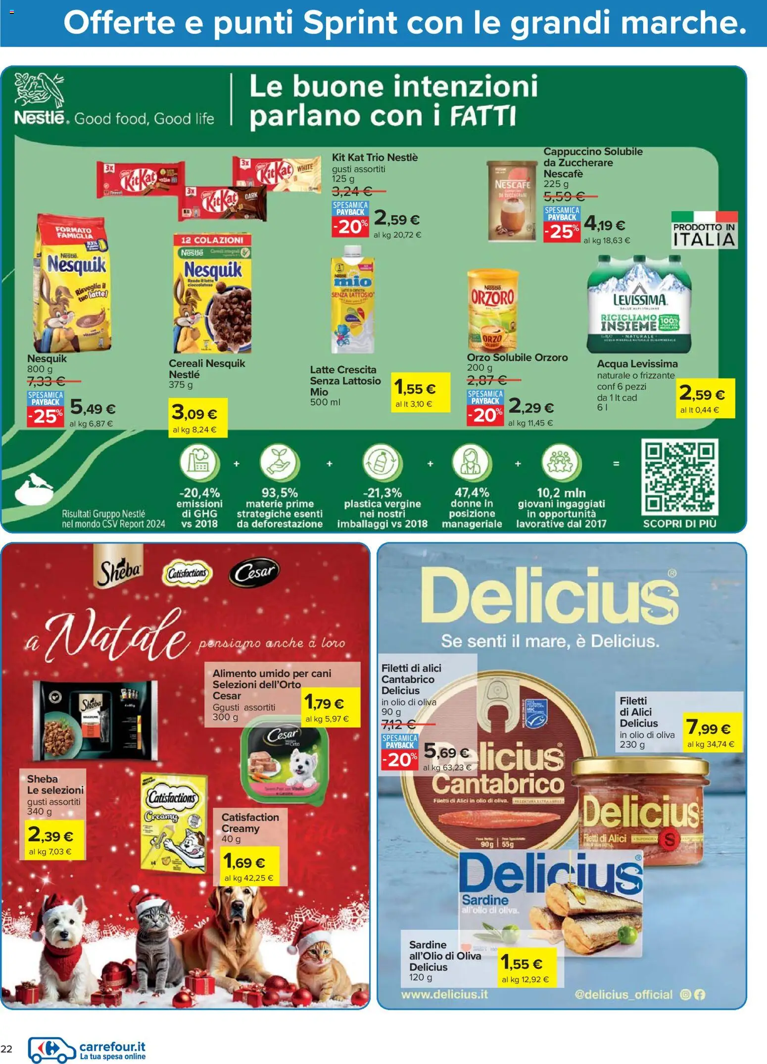 Volantino Carrefour del 02.12.2025 | Pagina: 22 | Prodotti: Cereali, Latte, Alici, Olio di Oliva