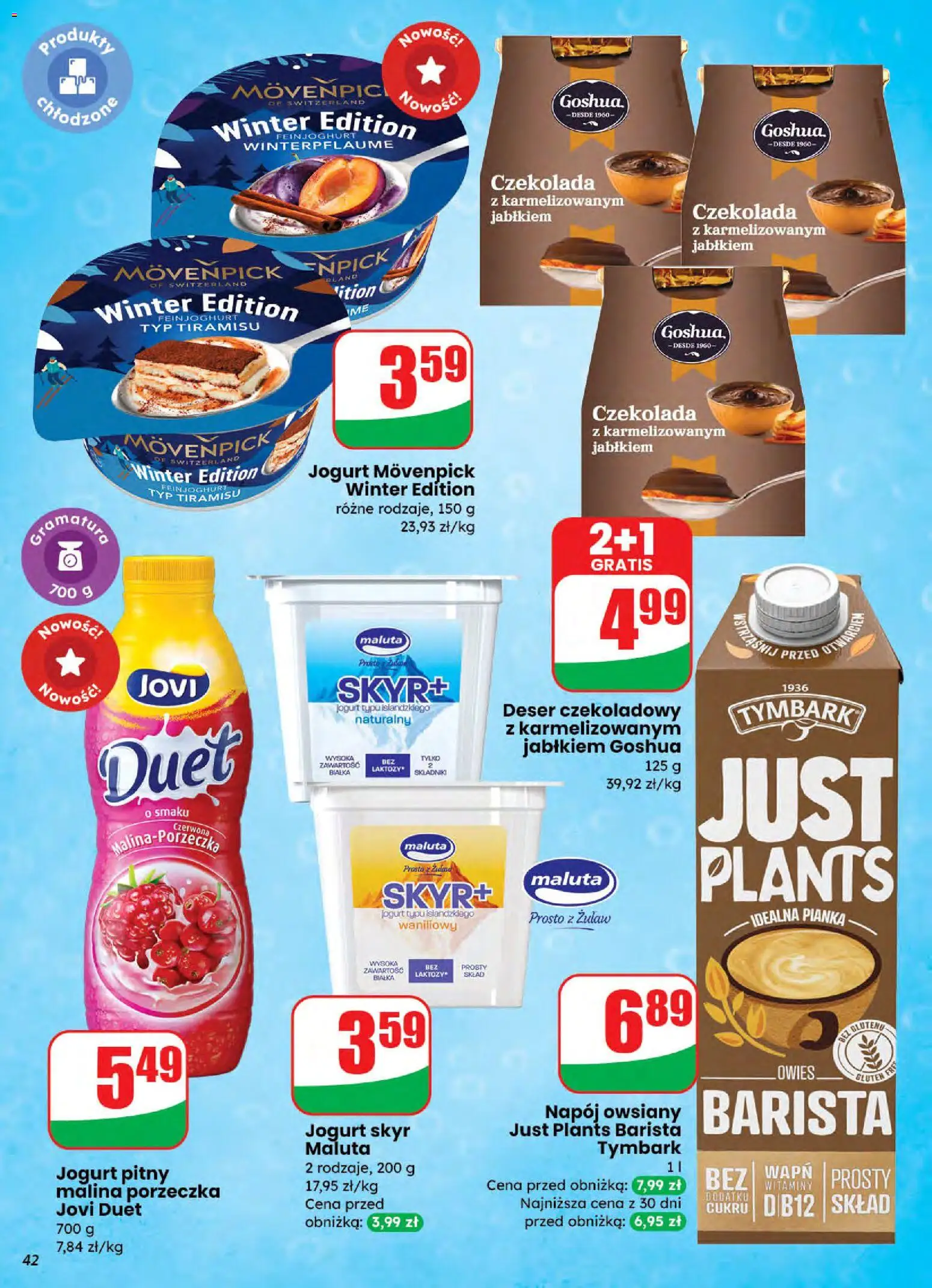 Dino Gazetka od 26.11.2025 | Strona: 42 | Produkty: Malina, Jogurt pitny, Porzeczka, Czekolada