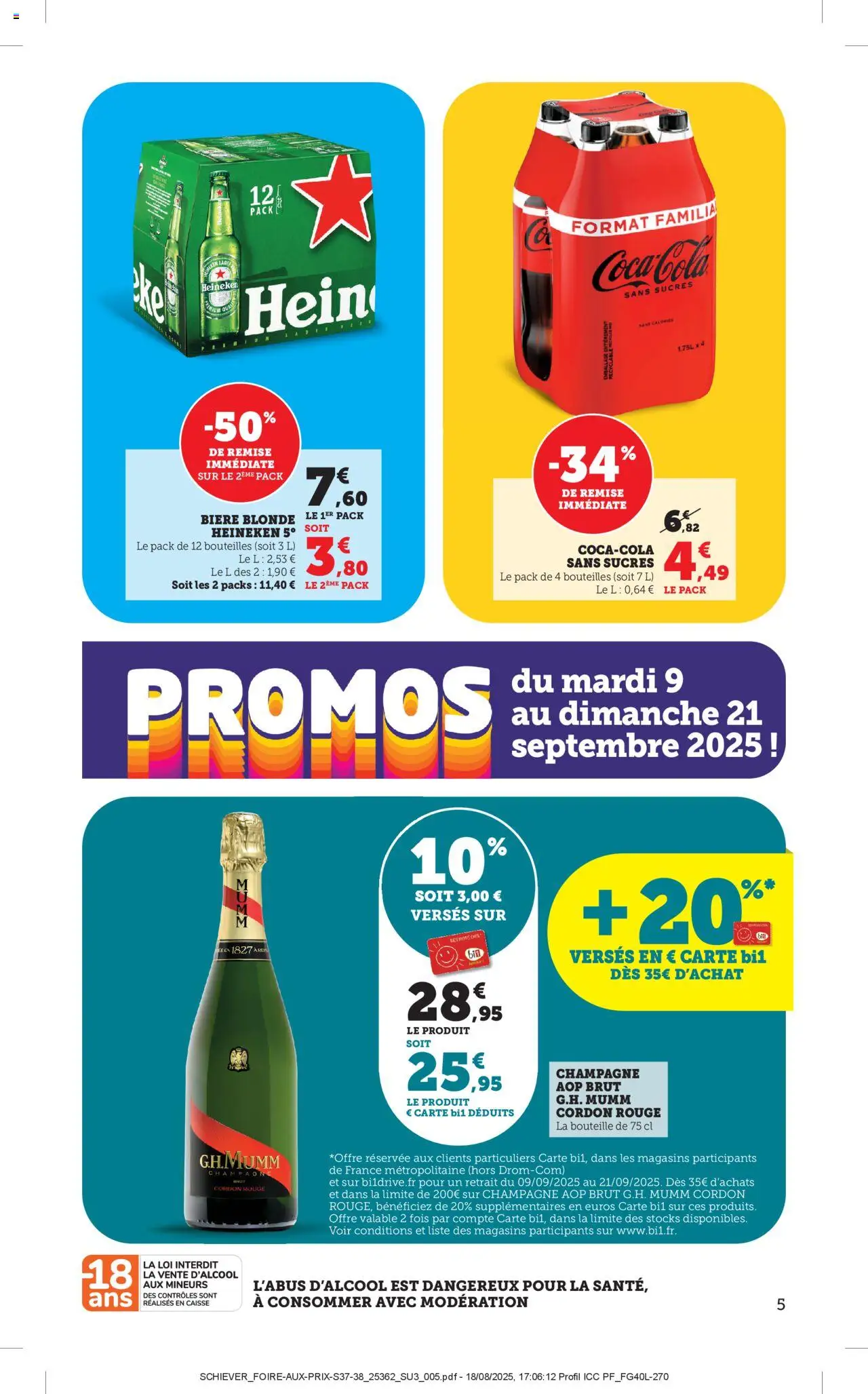  | Page: 5 | Produits: Bière blonde, Champagne, Bière, Heineken