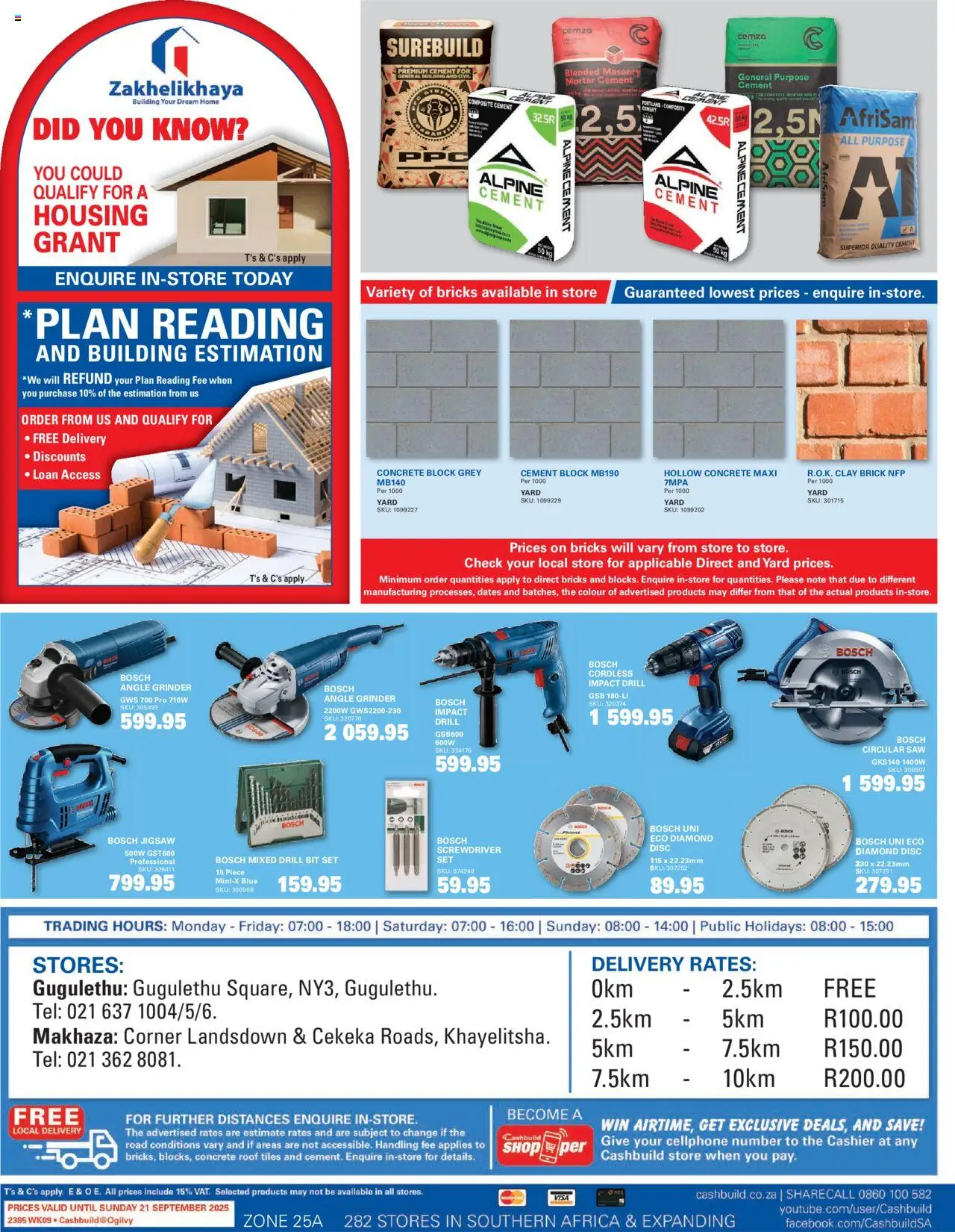 Cashbuild Western Cape - Catalogue	 │ valid from 25.08.2025 | Page: 4 | Products: Dates, Jigsaw, Cement, Clay