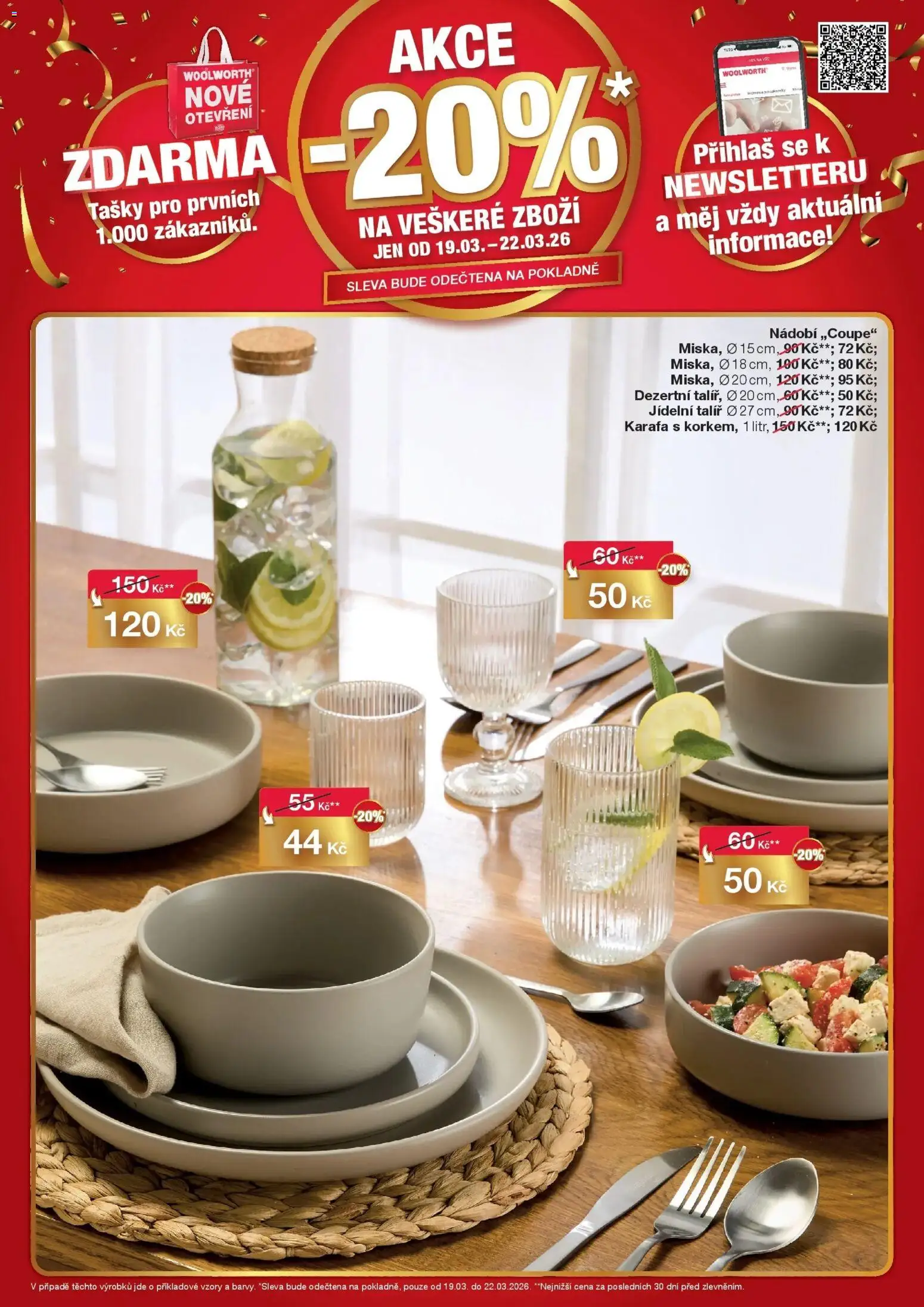 Woolworth leták od 19.03.2026 | Strana: 10 | Produkty: Nádobí, Karafa, Tašky, Talíř