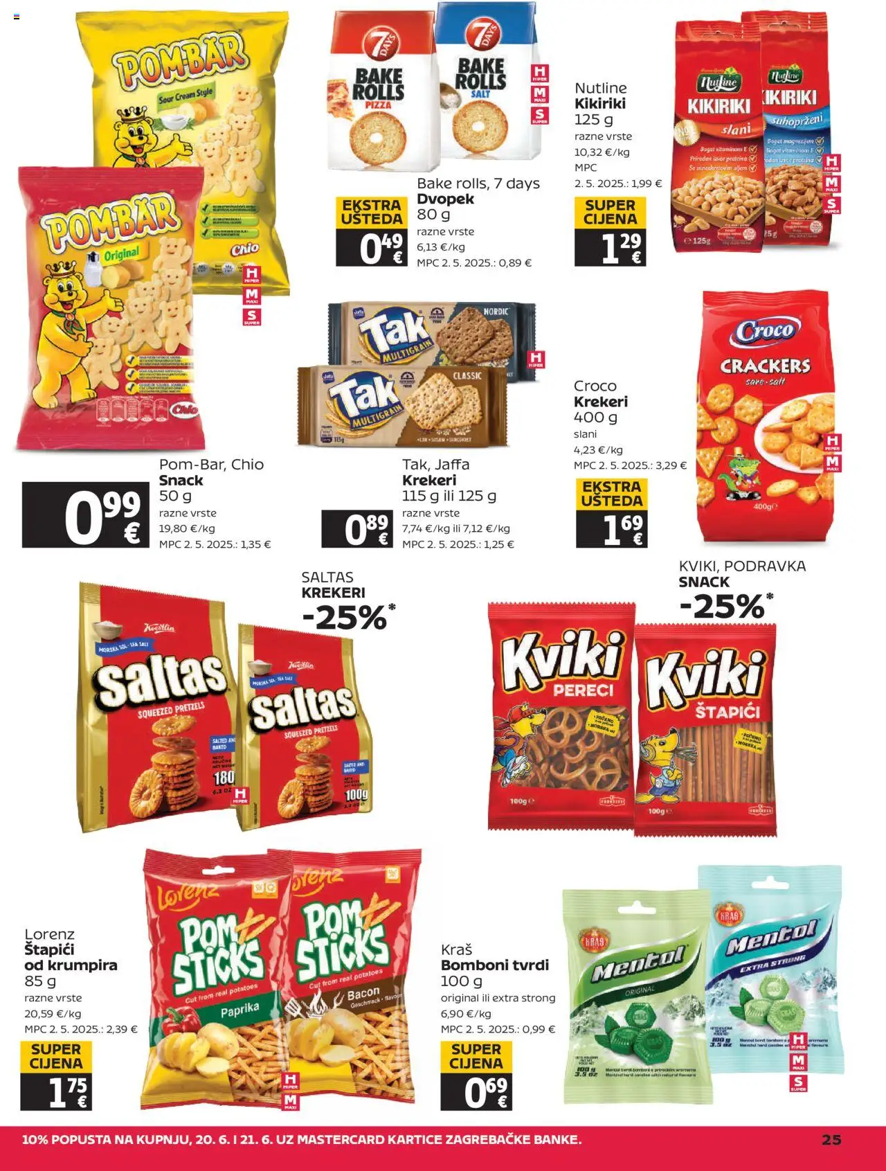 Tommy katalog | vrijedi od 20.06.2025 | Stranica: 25 | Proizvodi: Pizza, Paprika, Dvopek, Štapići