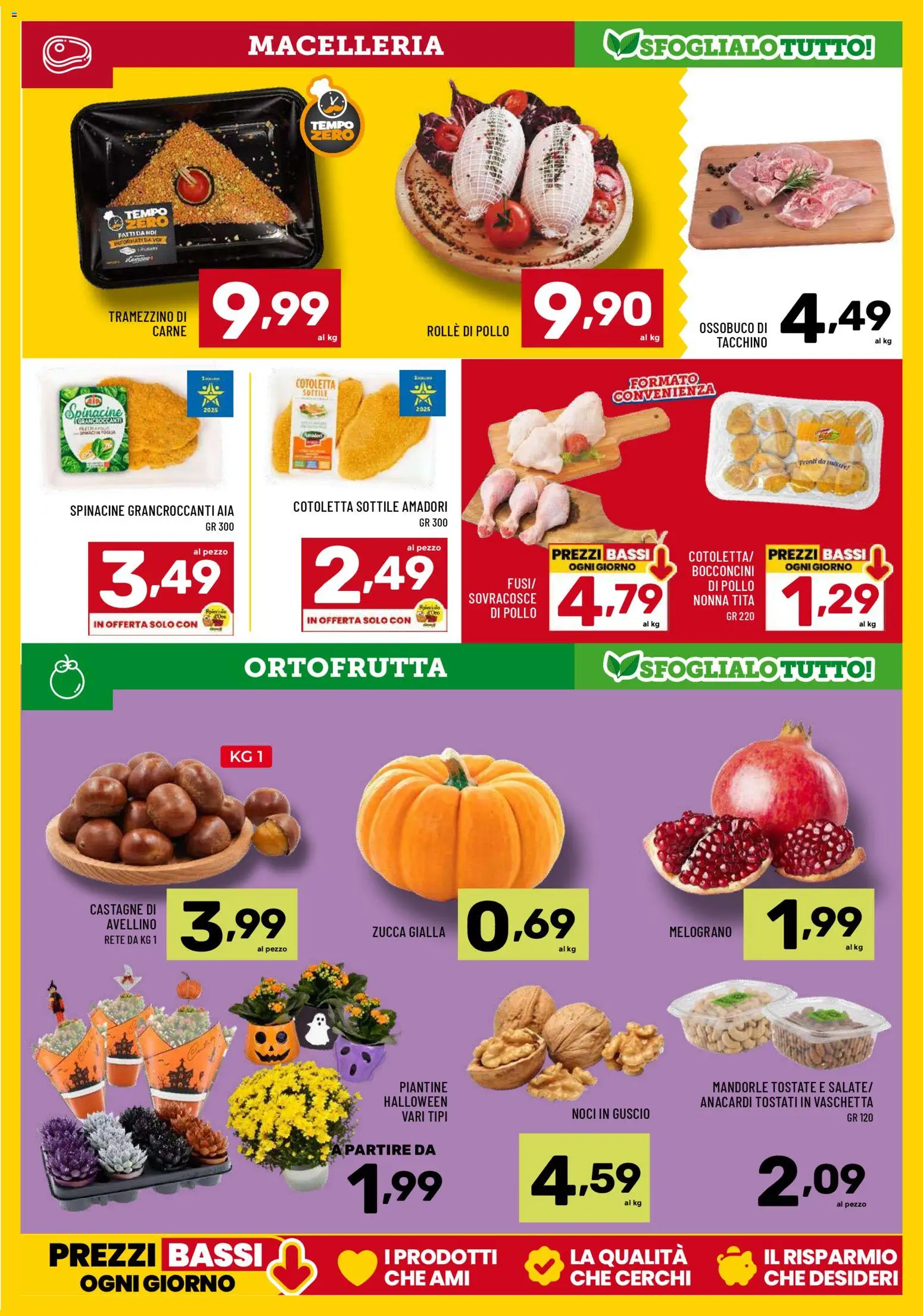 Volantino Il Centesimo del 24.10.2025 | Pagina: 5 | Prodotti: Tacchino, Anacardi, The, Ossobuco
