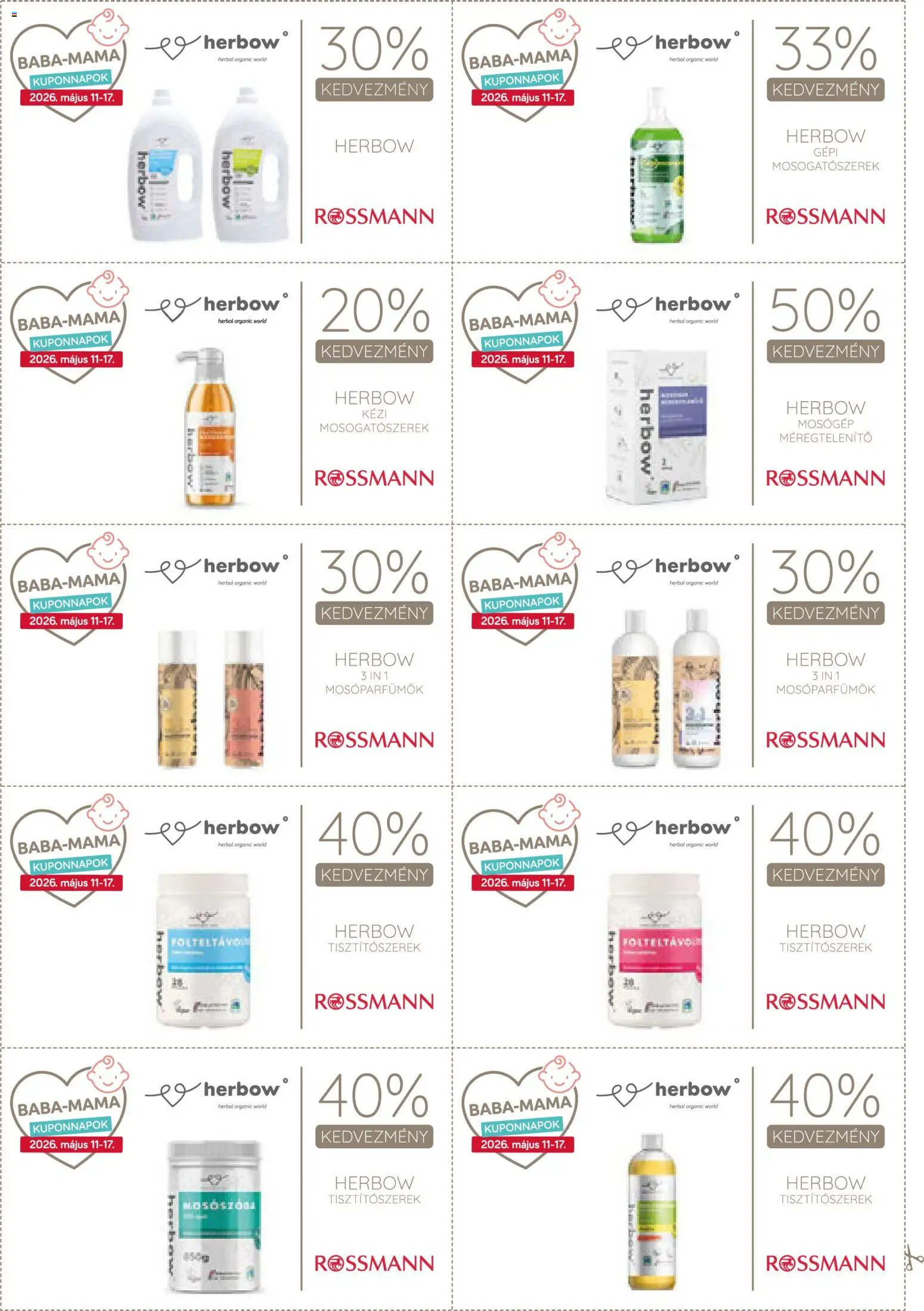 Rossmann akciós ujság - amely érvényes a következő dátumtól: 11.05.2026 | Oldal: 15 | Termékek: Mosógép