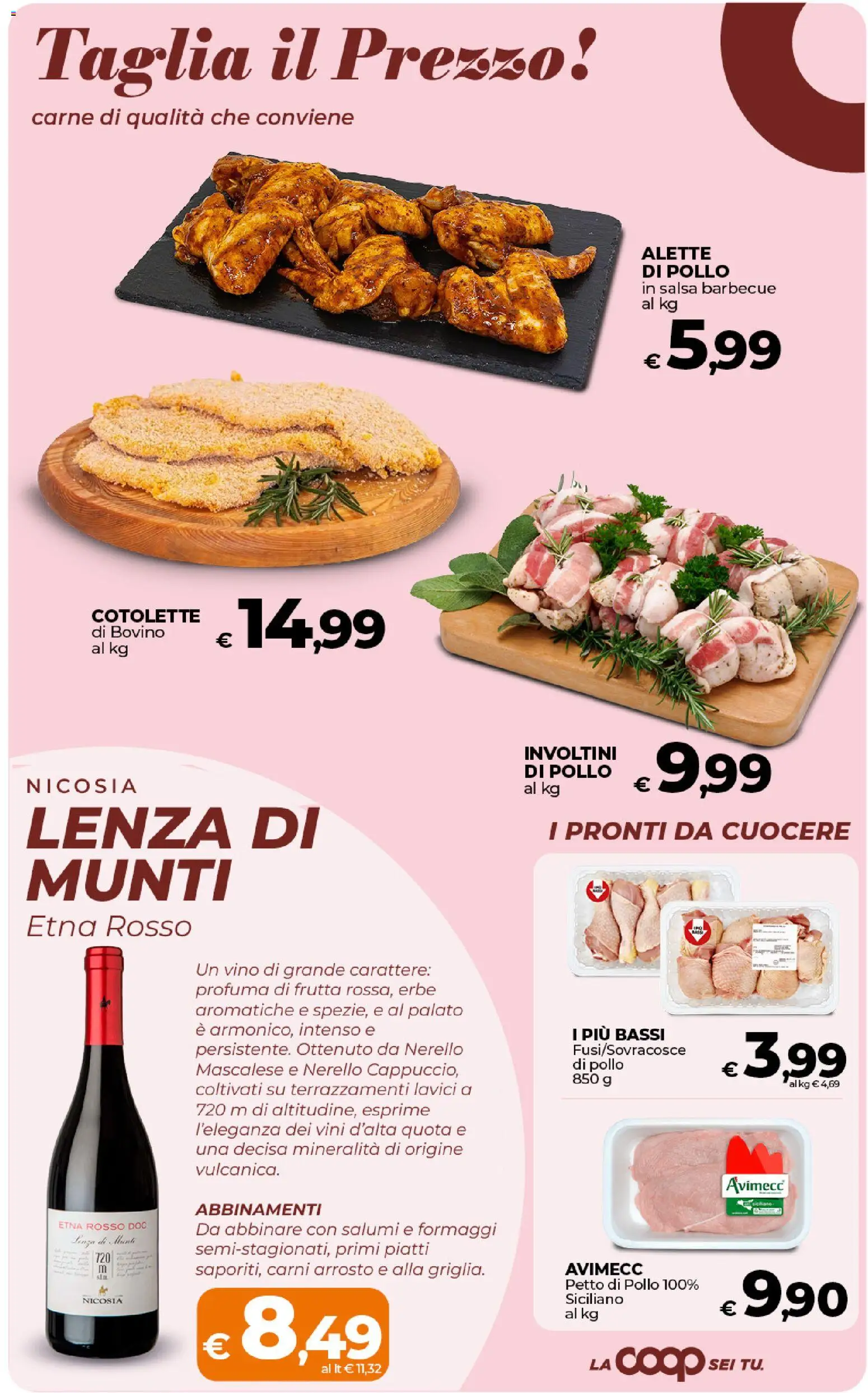 Volantino Ipercoop del 17.01.2026 | Pagina: 18 | Prodotti: Pollo, Frutta, Salsa, Vino