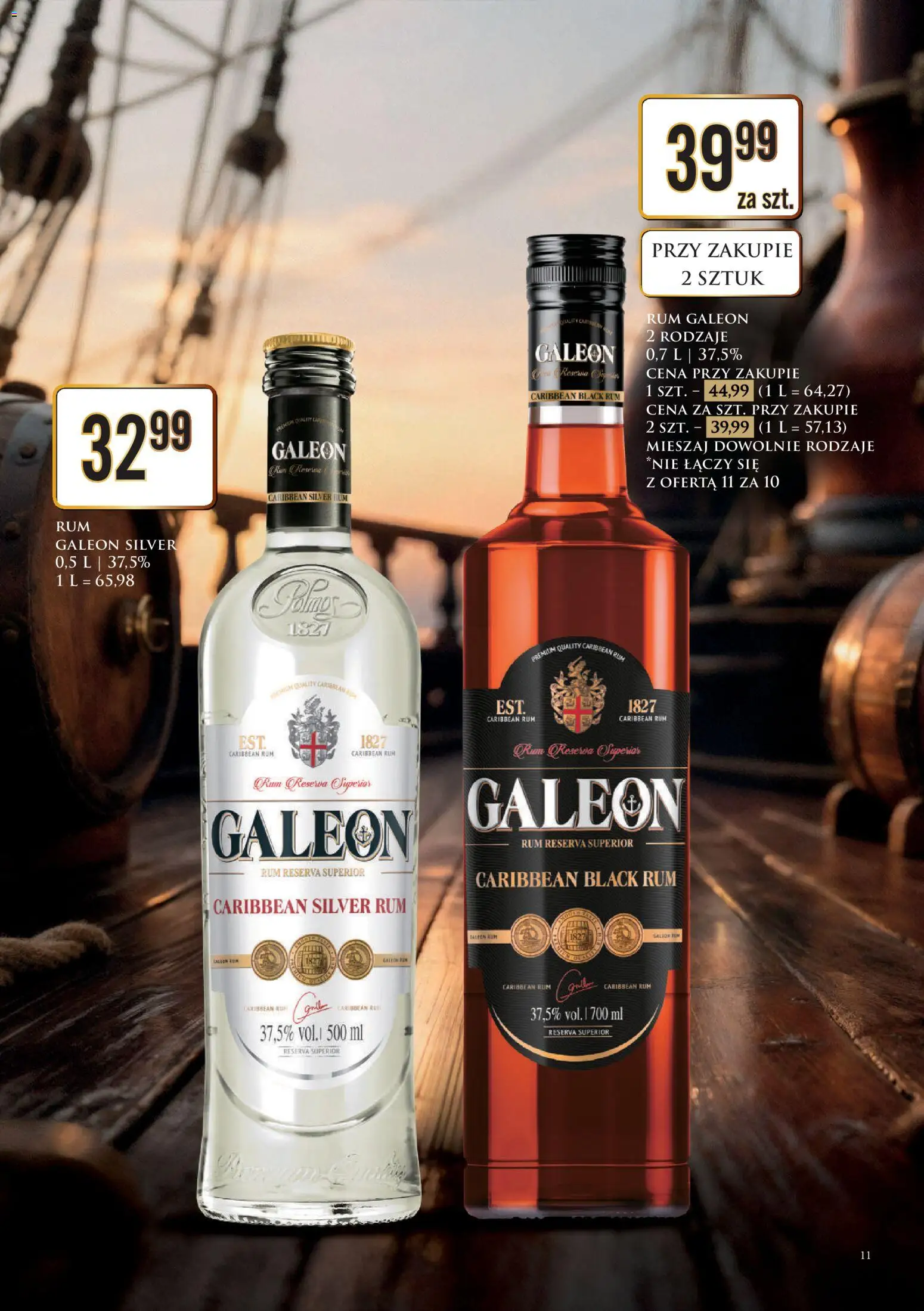 Dino Gazetka alkoholowa od 24.10.2025 | Strona: 11 | Produkty: Rum