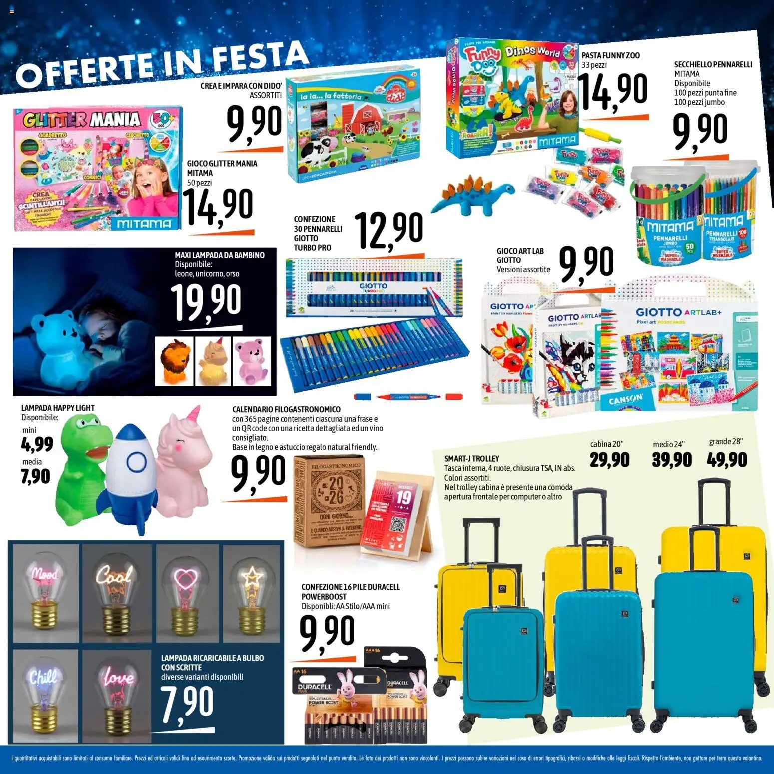 Volantino Emisfero del 27.11.2025 | Pagina: 30 | Prodotti: Vino, Gioco, Pennarelli, Lampada