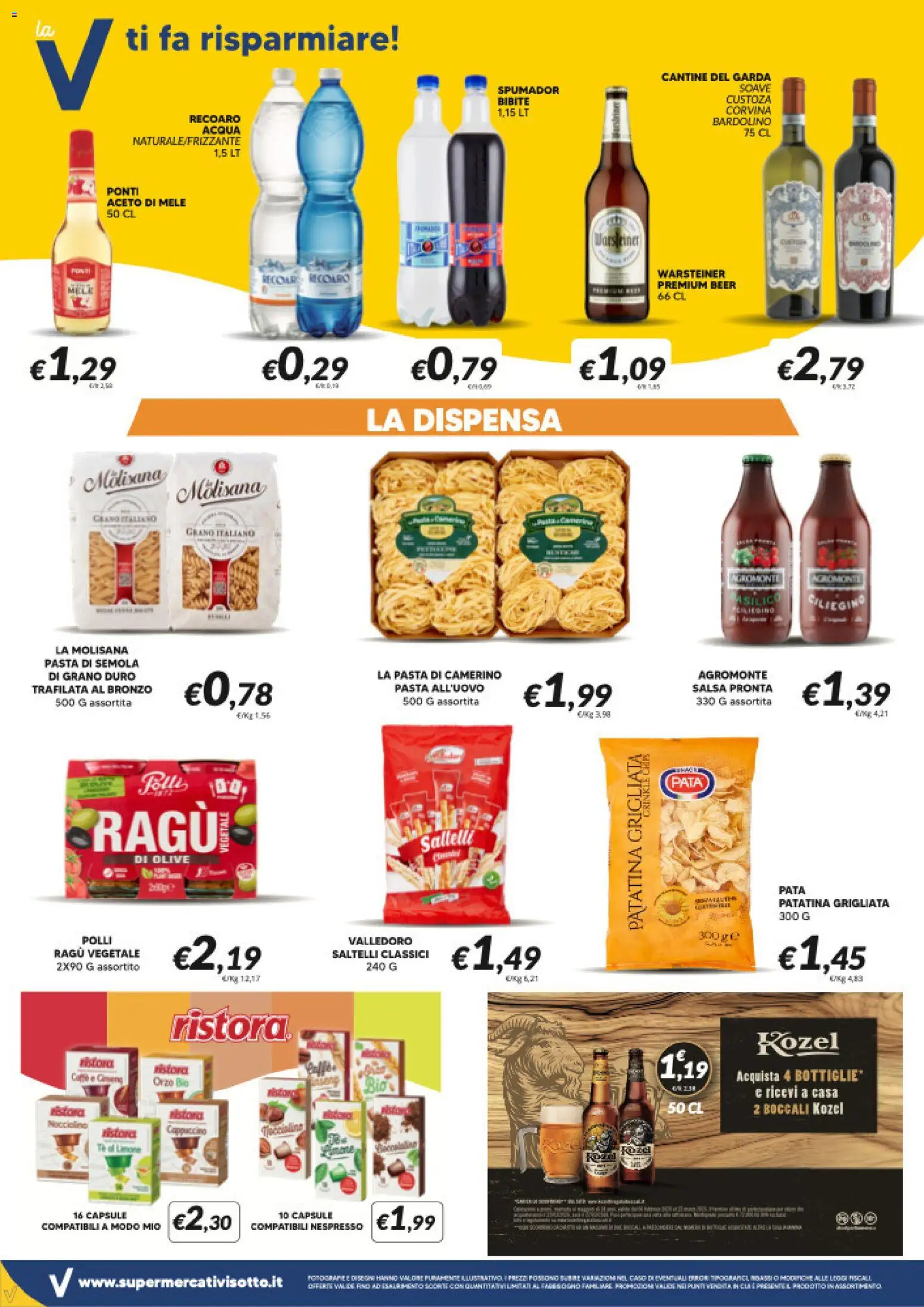 Volantino Visotto del 04.03.2026 | Pagina: 6 | Prodotti: Salsa, Limone, Ragú, Bibite