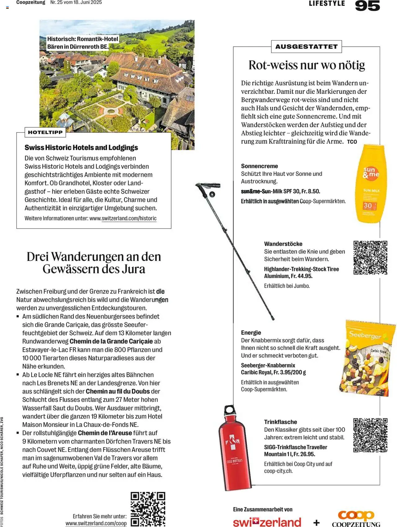 Coop Magazin ab 18.06.2025 | Seite: 95 | Produkte: Jura, Sonnencreme