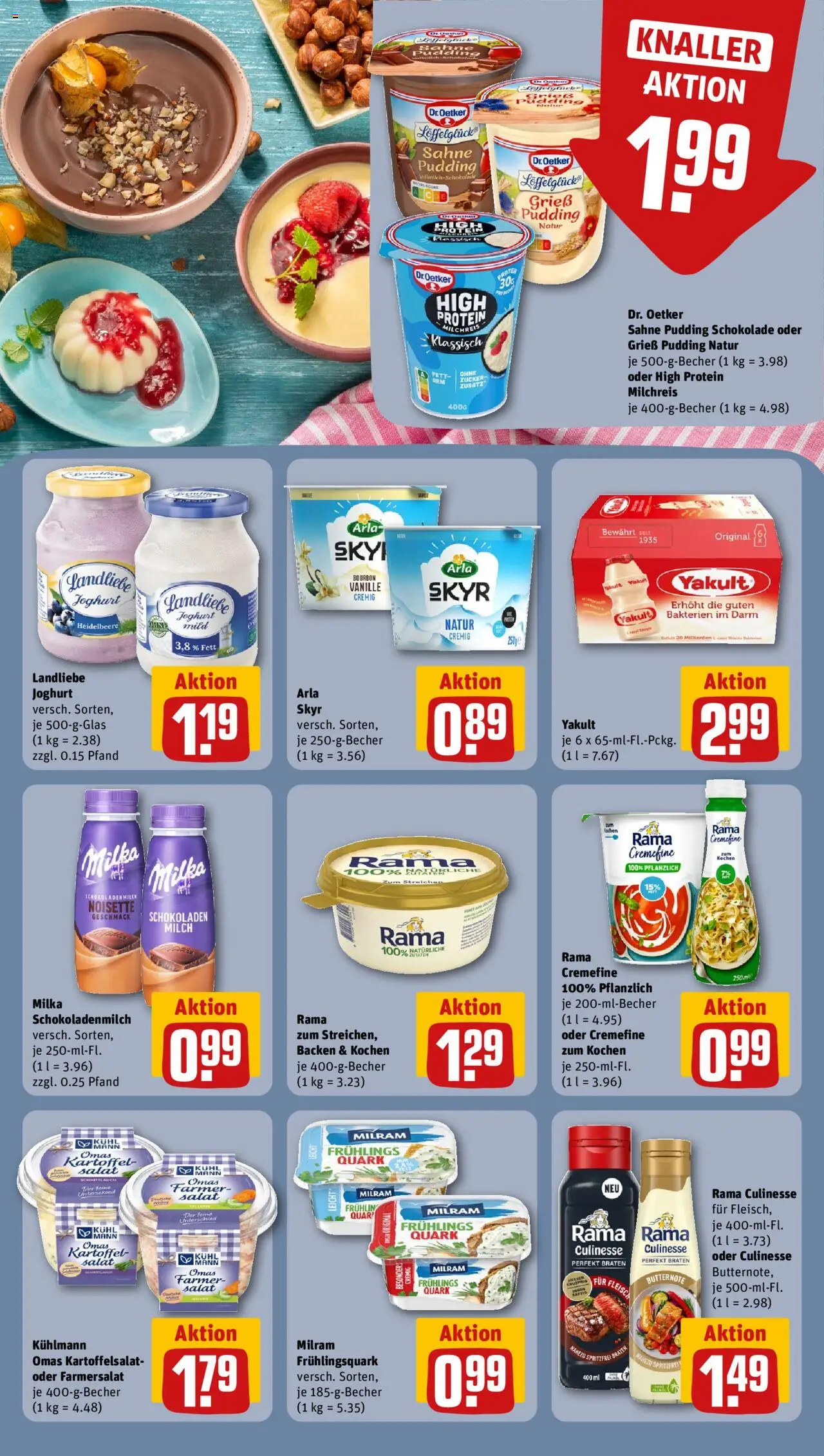 Rewe Prospekt 	 – gültig ab 13.10.2025 | Seite: 13 | Produkte: Quark, Joghurt, Milram, Zucker