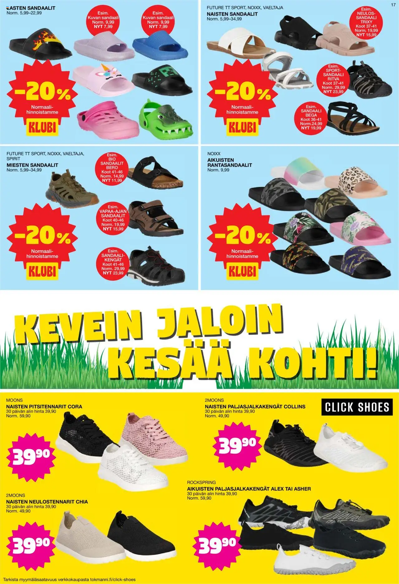  | Sivu: 17 | Tuotteet: Paljasjalkakengät, Sandaalit