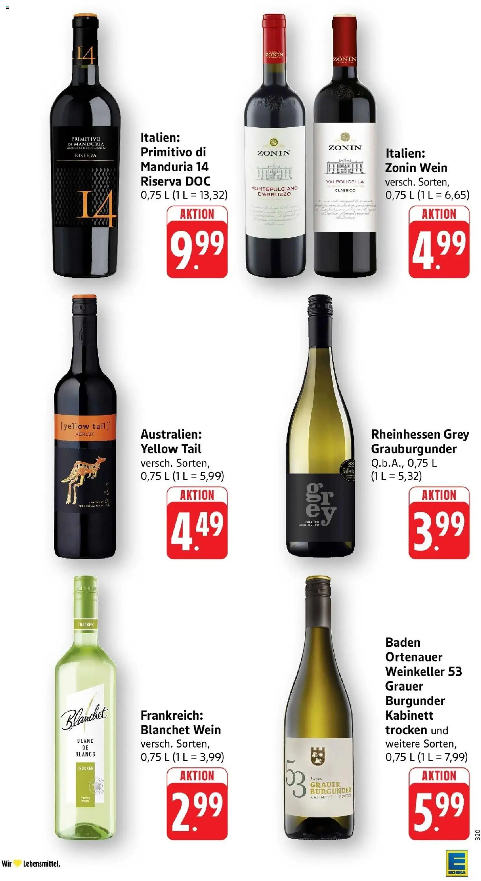 Edeka prospekt Steinfeld	 – gültig ab 15.03.2026 | Seite: 36 | Produkte: Merlot, Wein