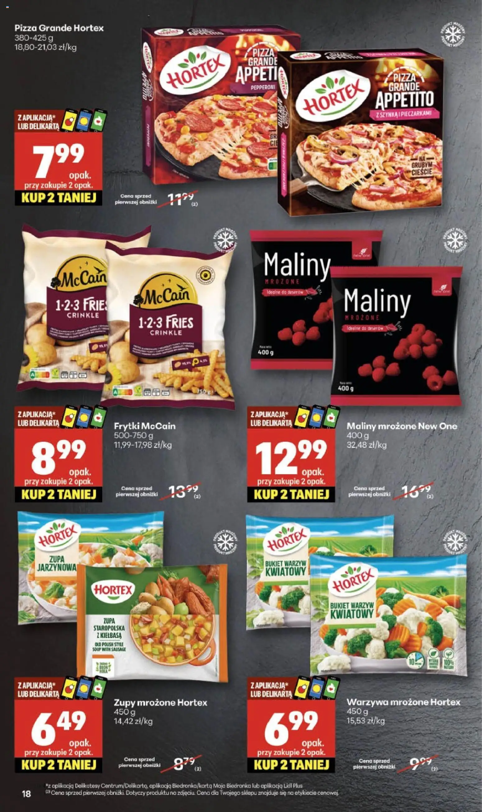 Delikatesy Centrum Gazetka - Sklepy Własne od 30.10.2025 | Strona: 18 | Produkty: Maliny, Delikatesy, Pizza, Zupy mrożone
