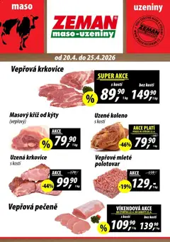 Náhled letáku Prodejny Zeman leták - Dačice, Jindřichův Hradec, Kaplice  od 20.04.2026