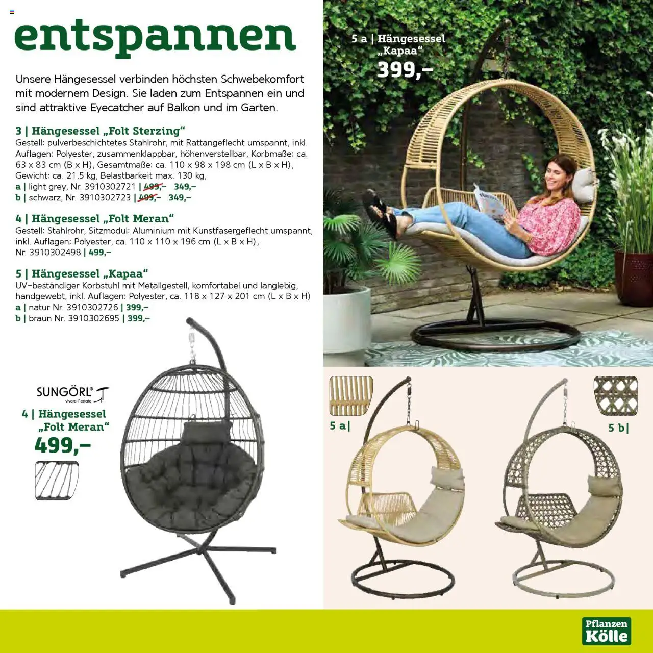 Pflanzen-Kölle Gartenmöbel Katalog 2025 – gültig ab 22.01.2025 | Seite: 49 | Produkte: Gewicht