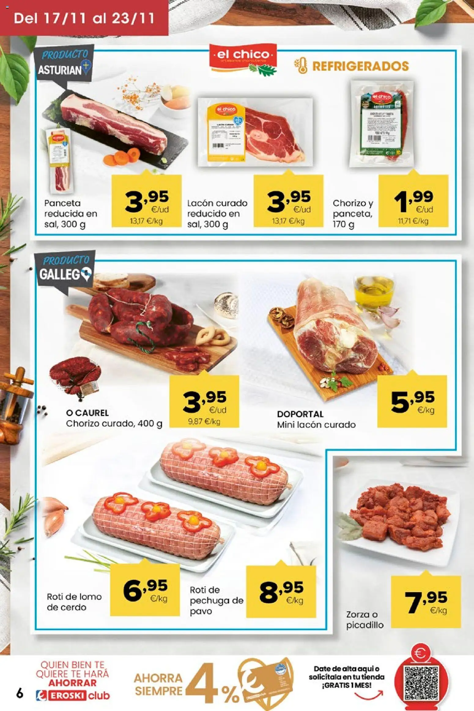 Eroski - Miramos por ti │ válido desde el 13.11.2025 | Página: 6 | Productos: Ηλεκτρικός φούρνος, Cerdo, Té