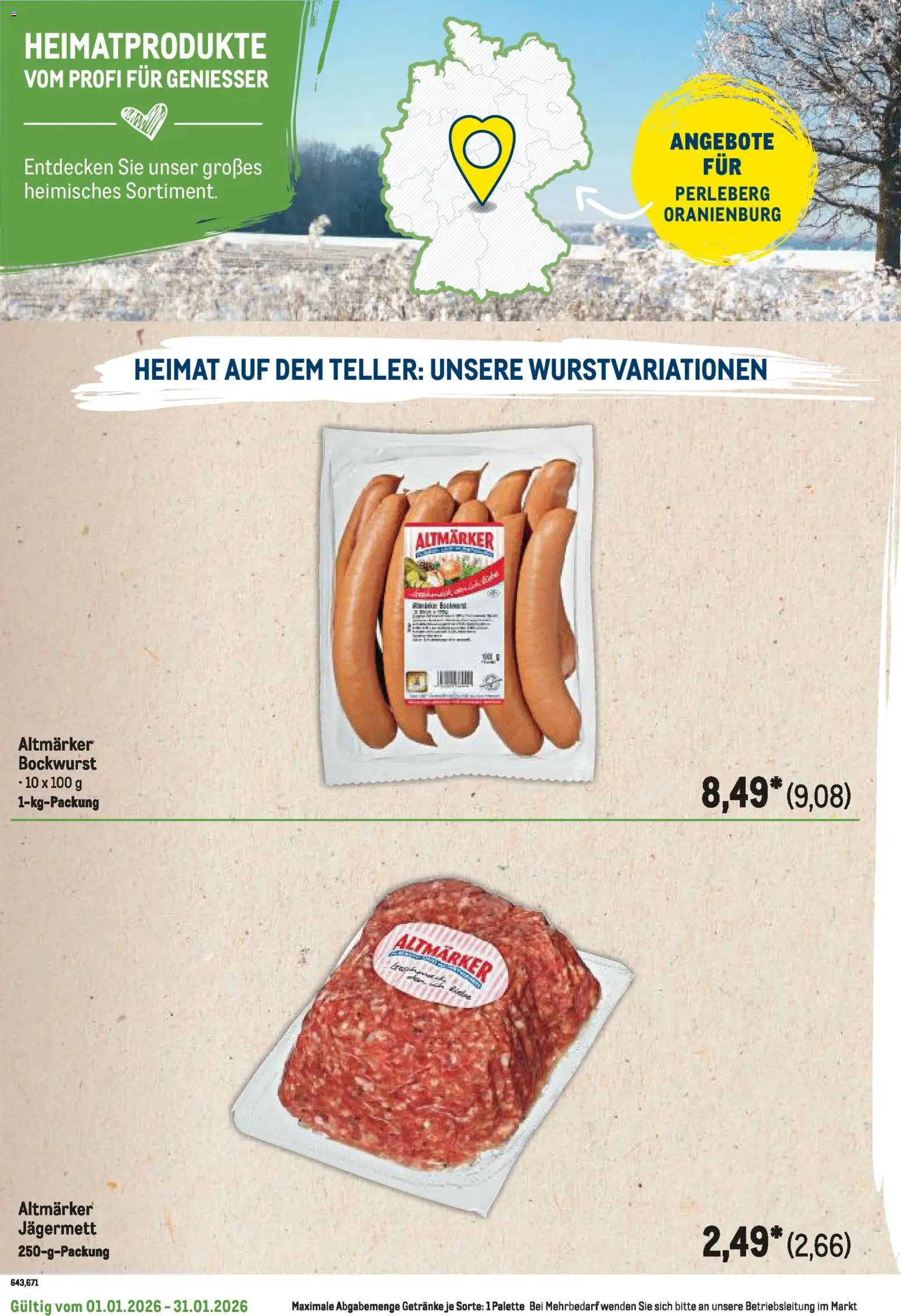 Metro  Regionaler Flyer – gültig ab 01.01.2026 | Seite: 80 | Produkte: Bockwurst