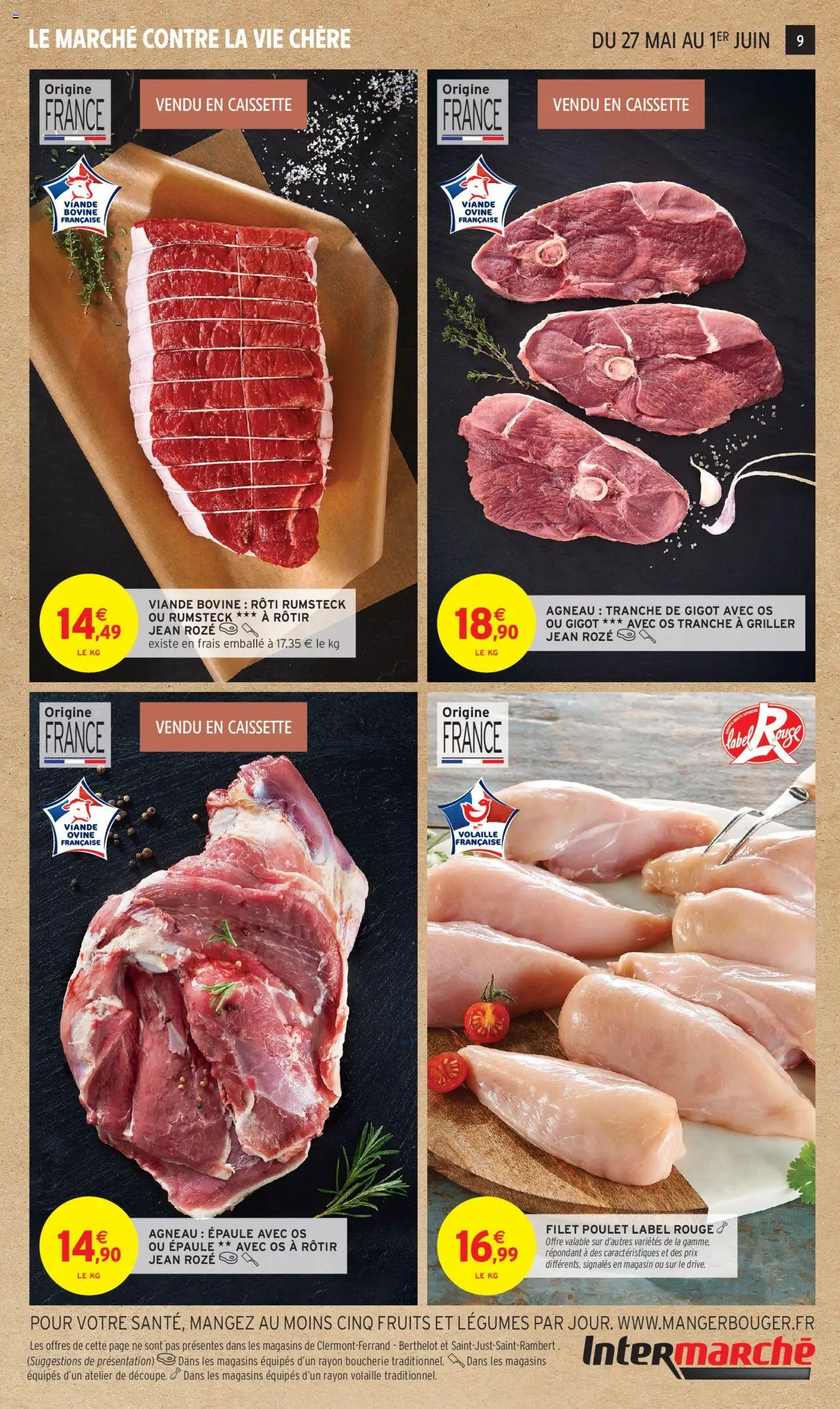  | Page: 10 | Produits: Agneau, Volaille, Rumsteck, Viande bovine