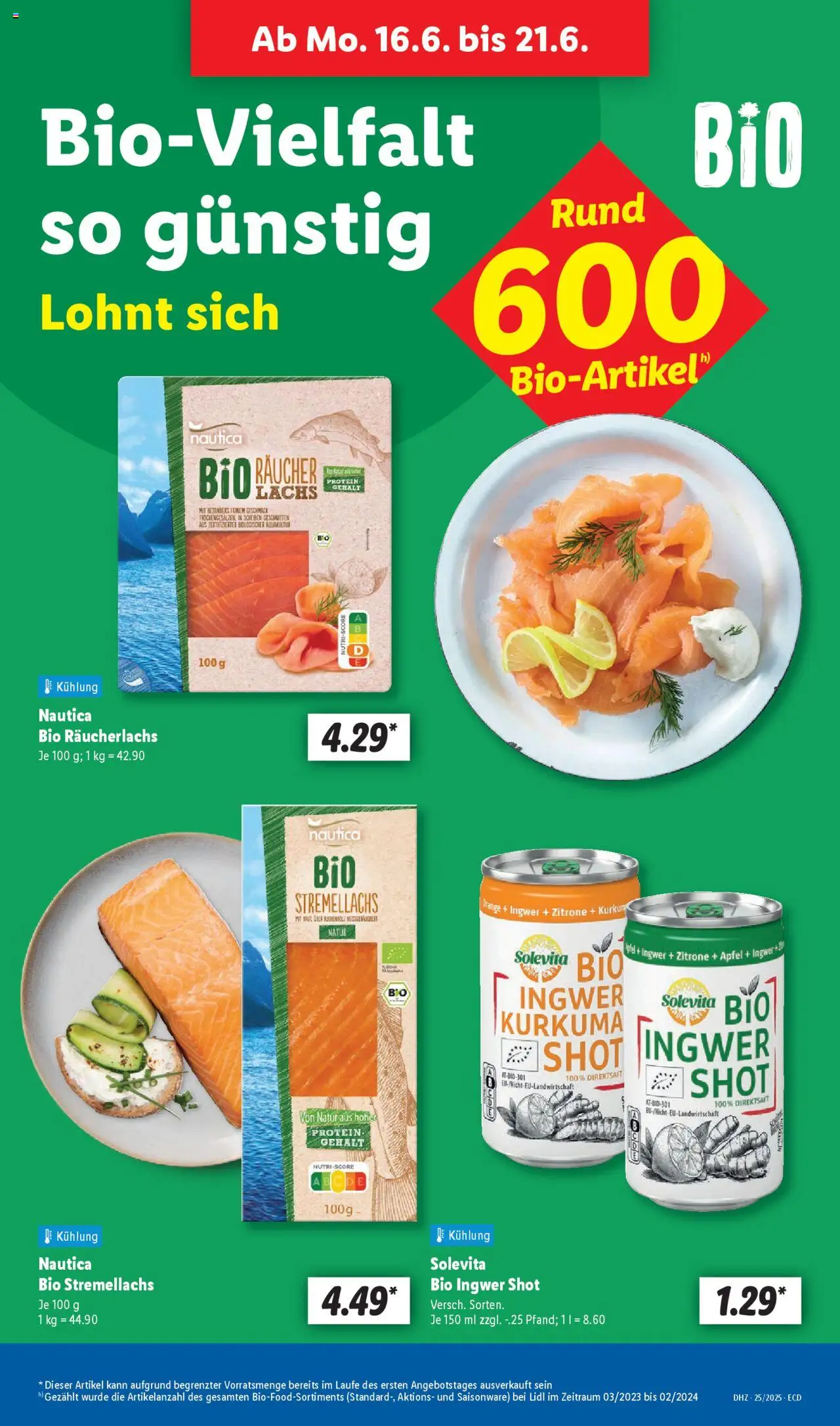 Lidl Prospekt 	 - gültig ab dem 16.06.2025 | Seite: 9 | Produkte: Äpfel, Lachs, Räucherlachs, Zitrone