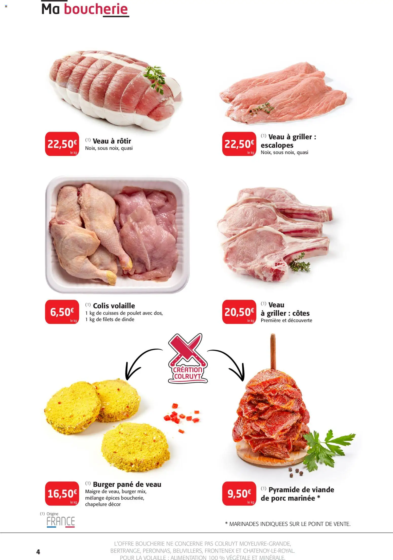 {H1} | Page: 4 | Produits: Cuisses de poulet, Volaille, Viande, Chapelure