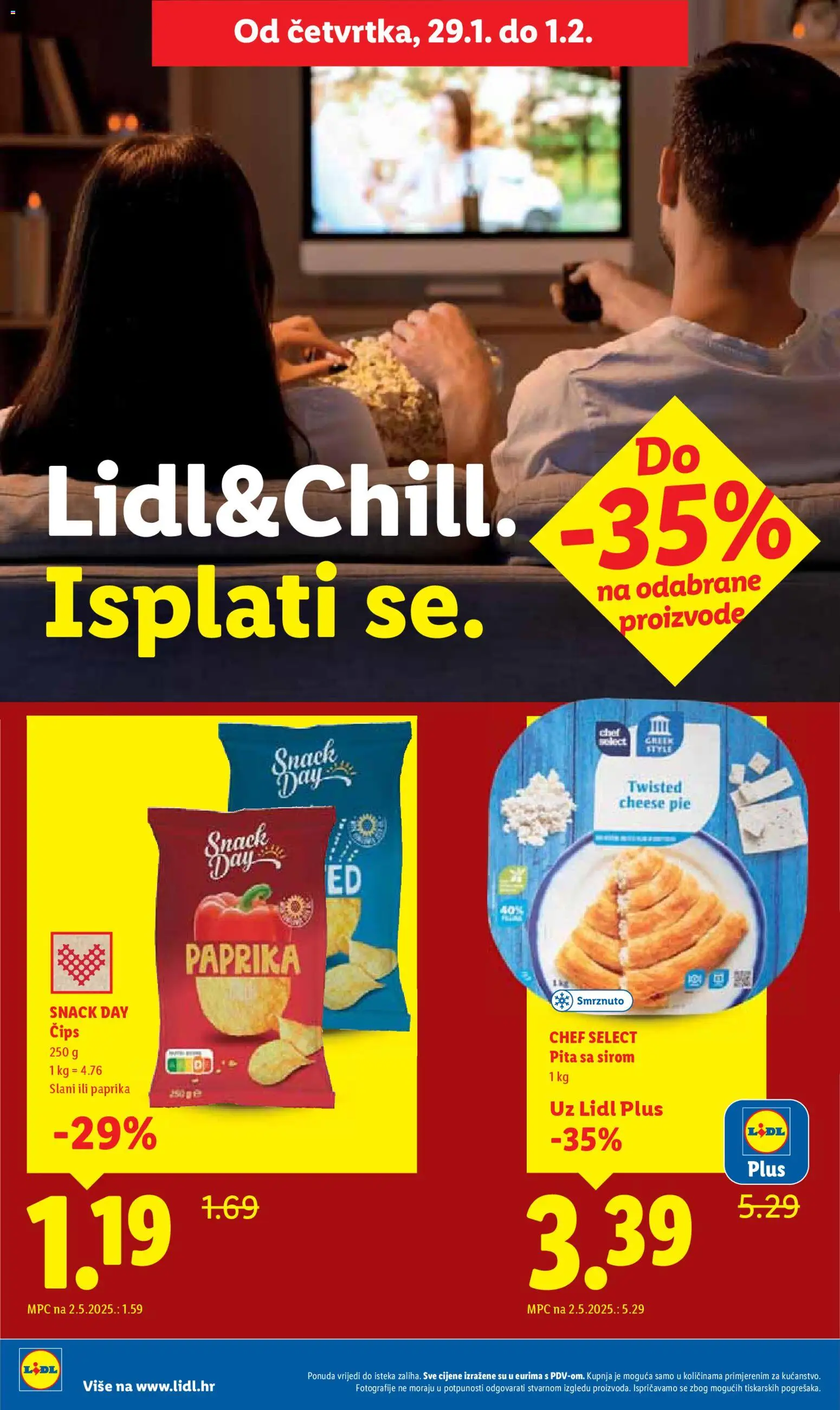 Lidl katalog | vrijedi od 26.01.2026 | Stranica: 46 | Proizvodi: Pita, Paprika, Čips