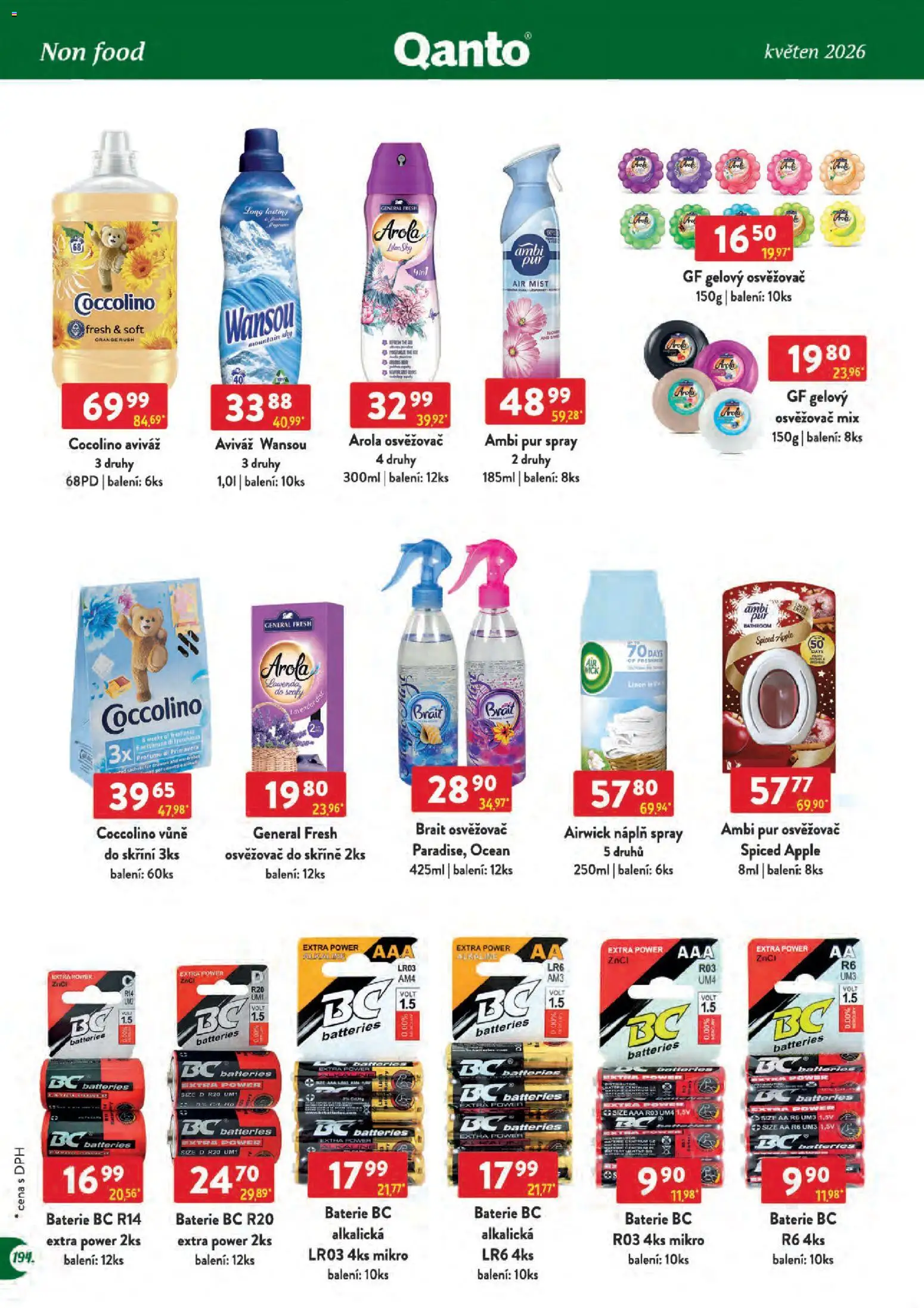 Astur & Qanto leták - Velkoobchod 05/2026 od 01.05.2026 | Strana: 194 | Produkty: Aviváž, Coccolino, Skříně, Baterie
