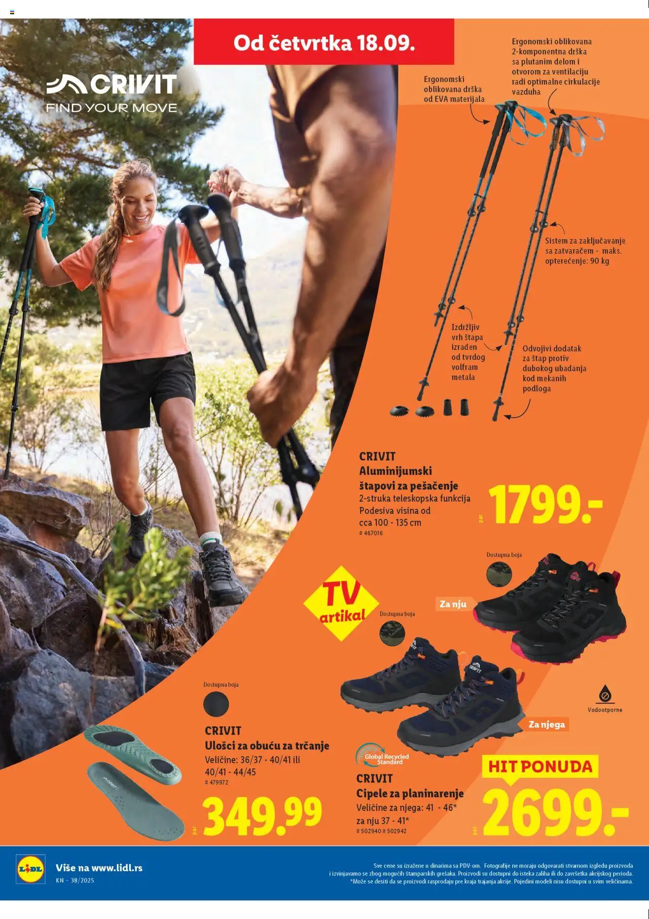 Lidl katalog - važi od 18.09.2025 | Strana: 16 | Proizvode: Cipele