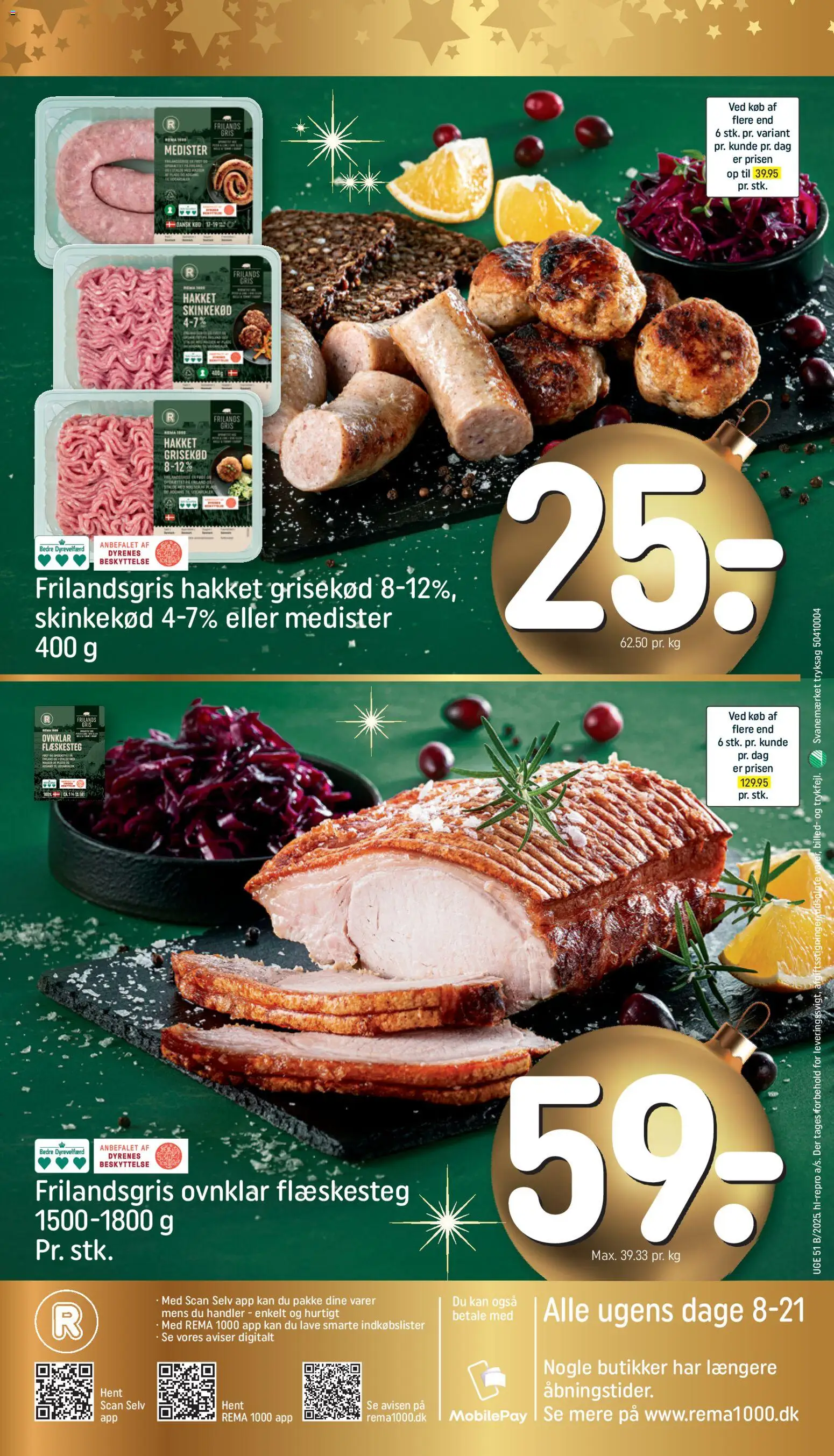 Rema 1000 tilbudsavis – gyldig fra 18.12.2025 | Side: 8 | Produkter: Flæskesteg