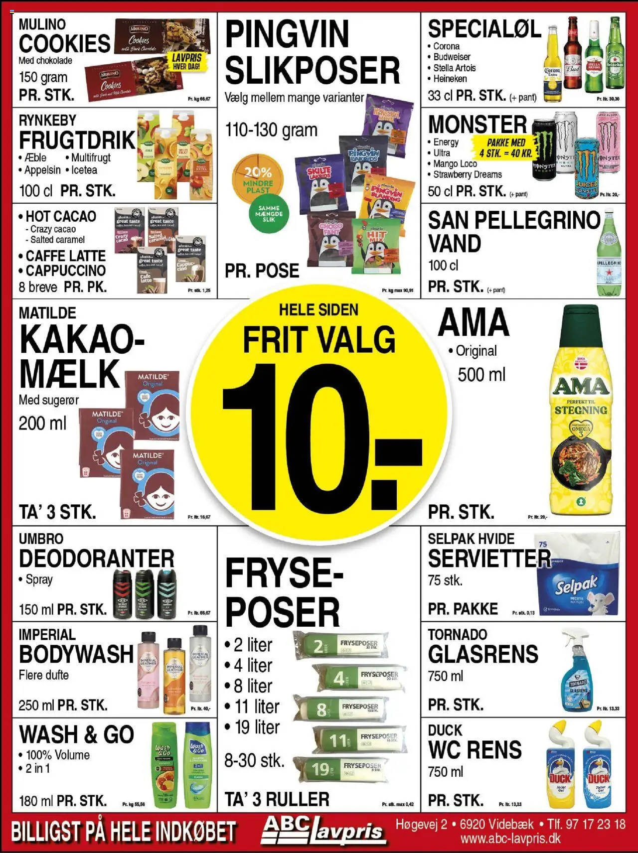 Abc Lavpris Tilbudsavis gyldig fra 20.08.2025 | Side: 4 | Produkter: Mango, Chokolade, Slik, Cookies