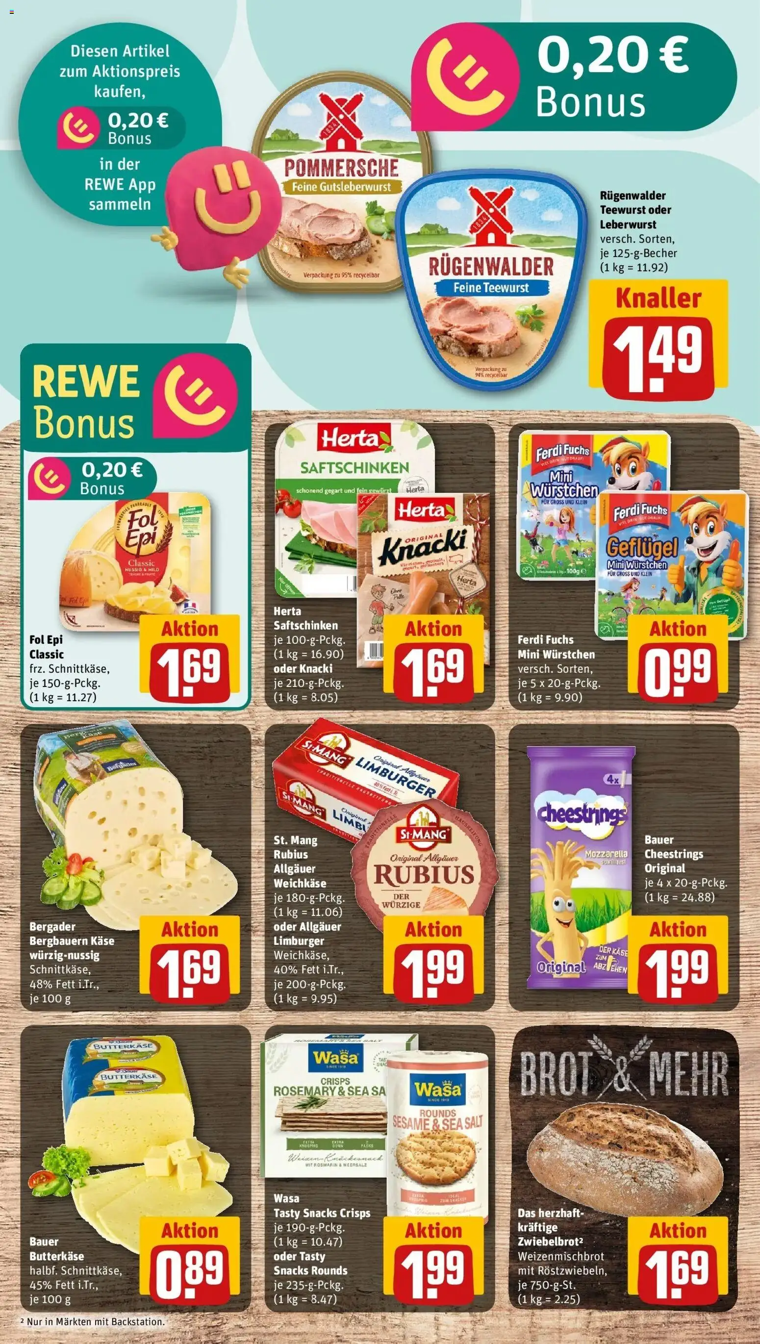 Rewe Prospekt Berlin / Prenzlauer Berg	 – gültig ab 02.03.2026 | Seite: 7 | Produkte: Käse, Mozzarella, Brot