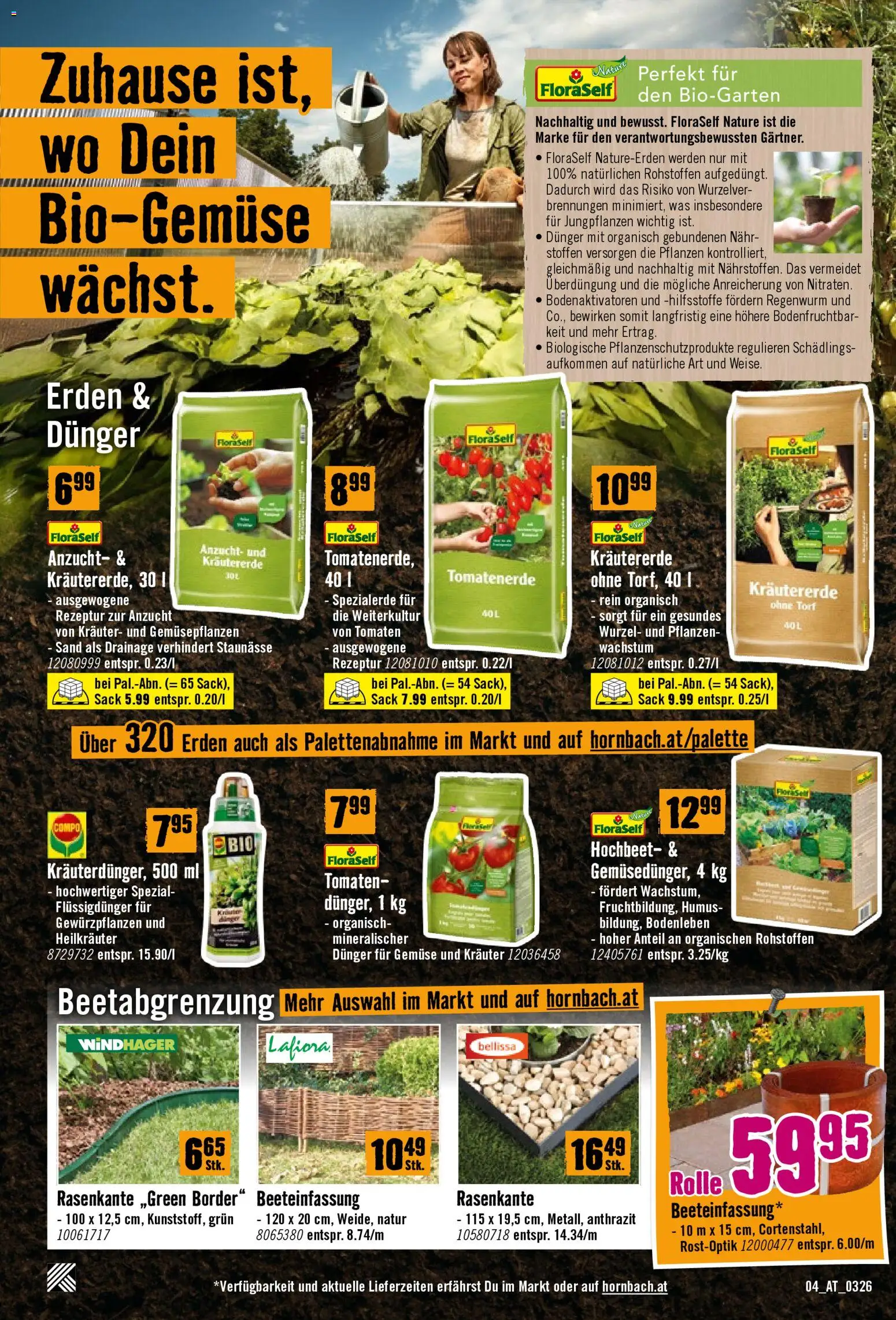 Hornbach Flugblatt gültig ab 17.03.2026 | Seite: 4 | Produkte: Gemüse, Tomaten
