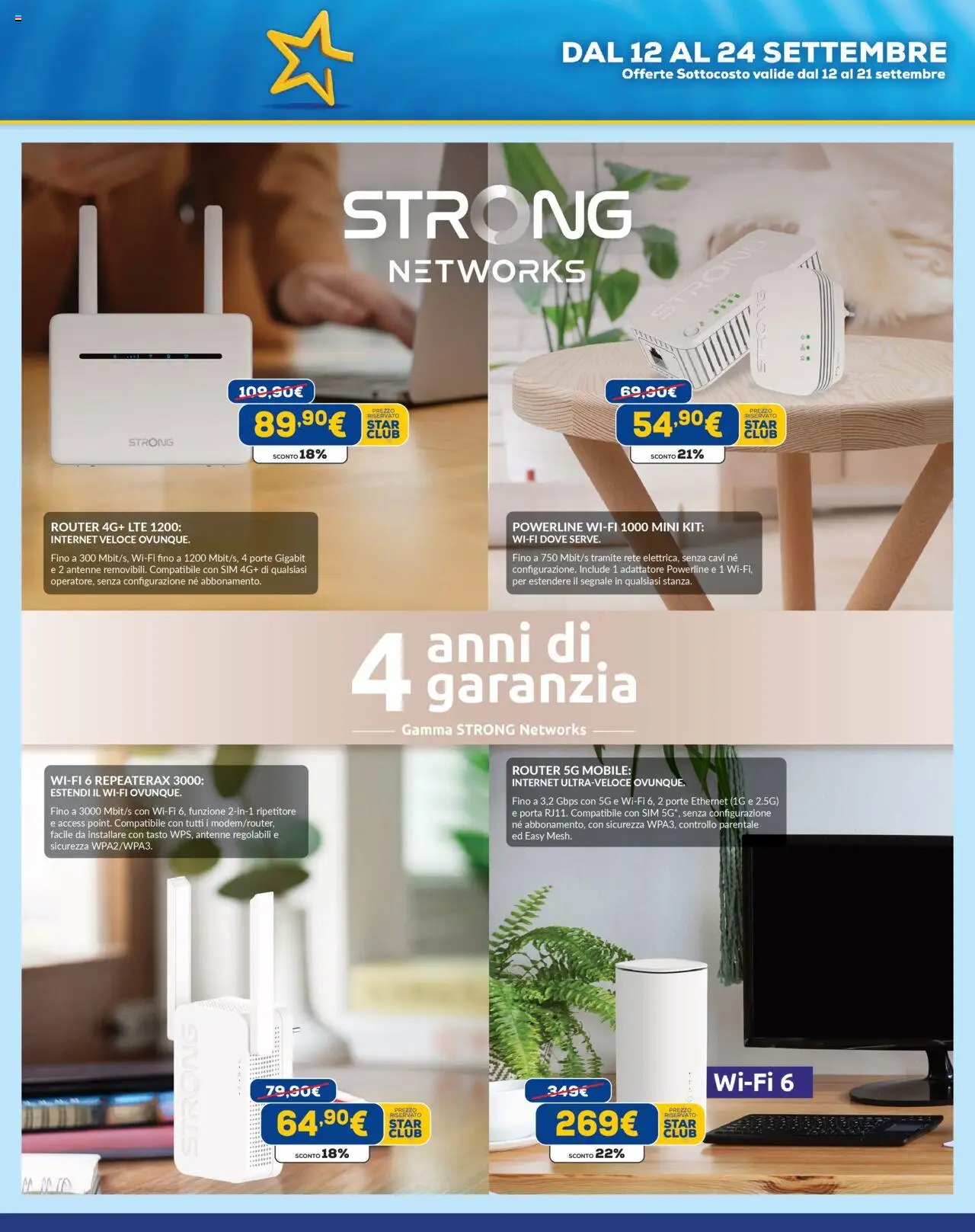 Volantino Euronics del 12.09.2025 | Pagina: 15 | Prodotti: Router, Mobile, Adattatore