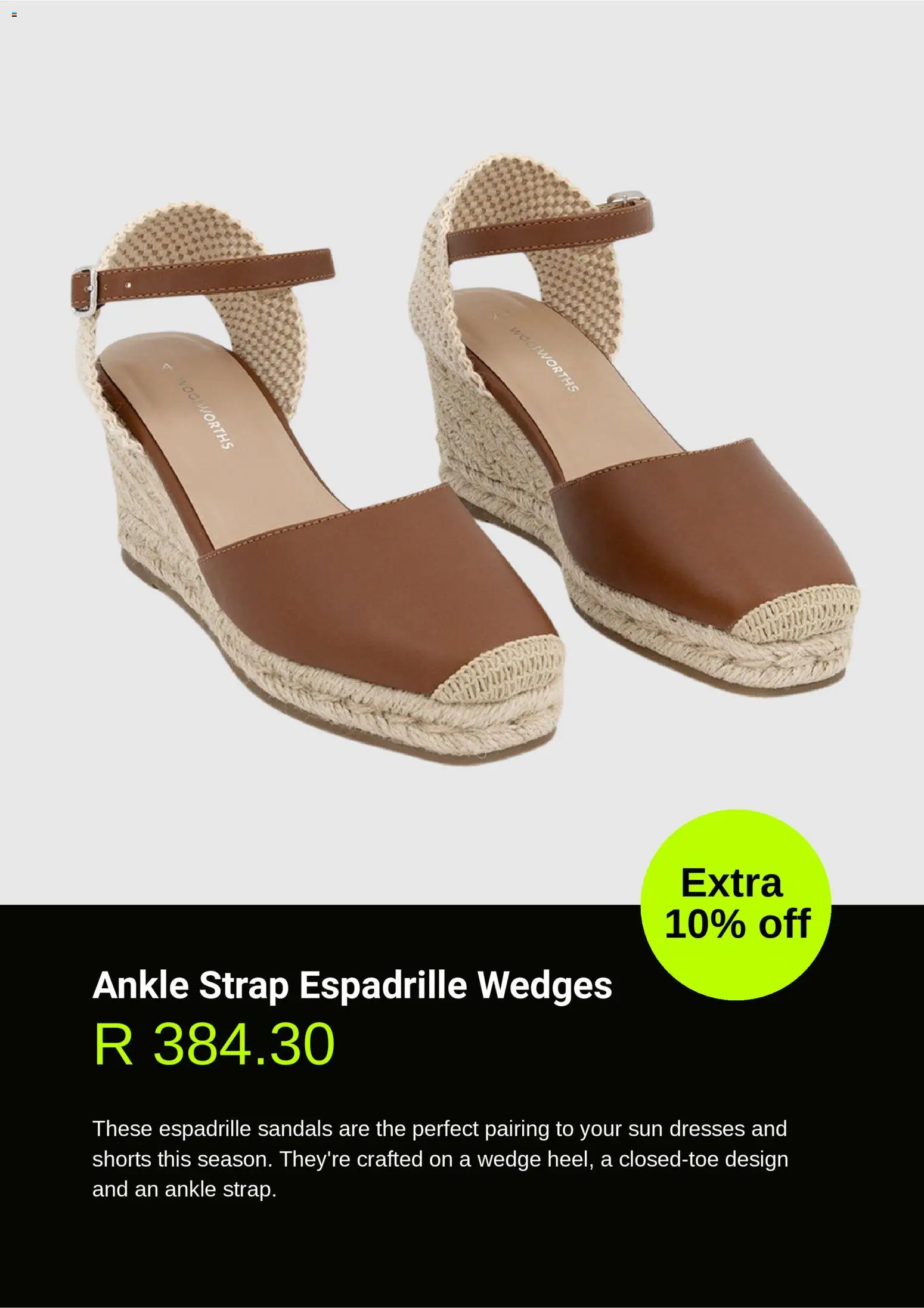 New Woolworths catalogue – valid from 28.10.2025 | Page: 8 | Products: Shorts, Sandals